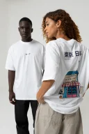Japan House Oversize Beyaz T-Shirt