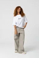 Noodle Oversize Beyaz T-Shirt