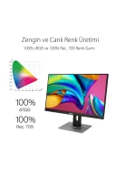 Asus ProArt PA278QV 27 75Hz 5Ms DVI+HDMI+DP+mDP+USB WQHD Adaptive-Sync IPS Pivot Vesa Monitör