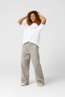 Tropical Oversize Beyaz T-Shirt