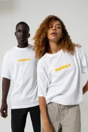 Tropical Oversize Beyaz T-Shirt