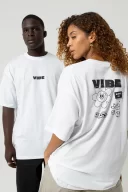 Vibe Since 1991 Oversize Beyaz T-Shirt