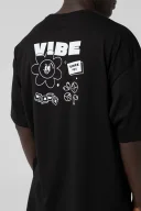 Vibe Since 1991 Oversize Siyah T-Shirt