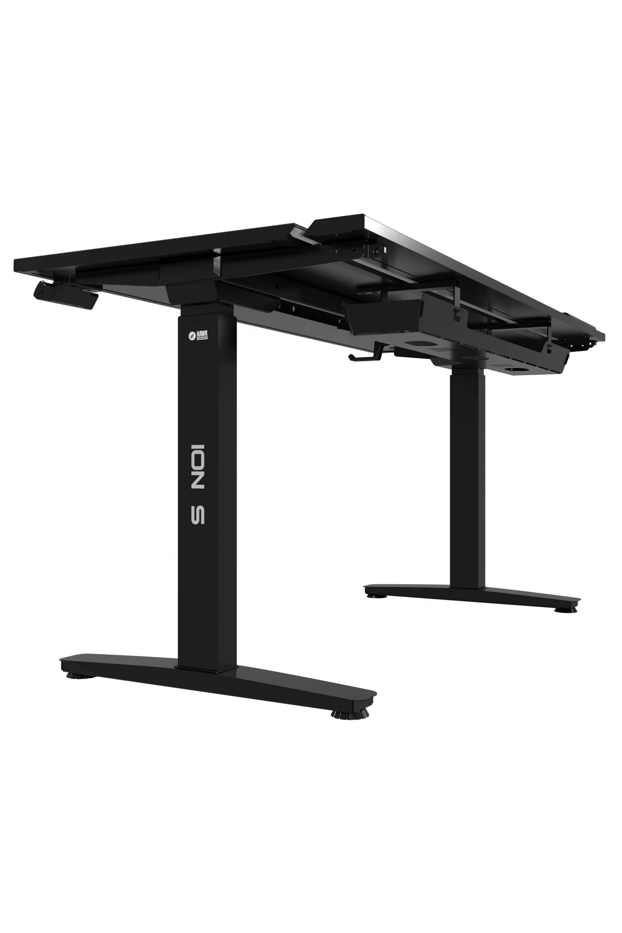 ION S Çift Motorlu Yükseklik Ayarlı 160x70 Siyah Renk Çalışma ve Oyuncu Masası