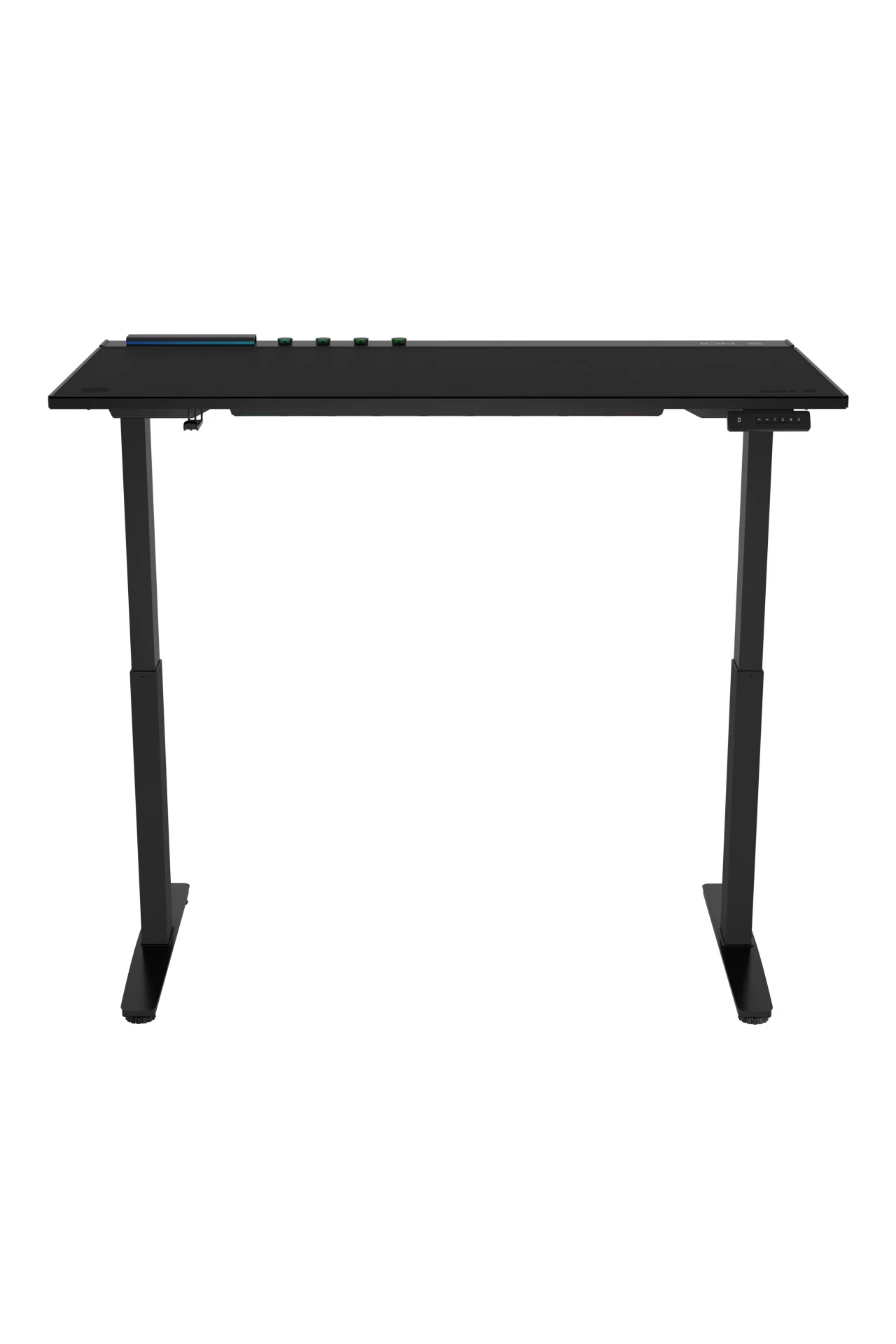 ION S Çift Motorlu Yükseklik Ayarlı RGB 140x70 Siyah Renk Çalışma ve Oyuncu Masası