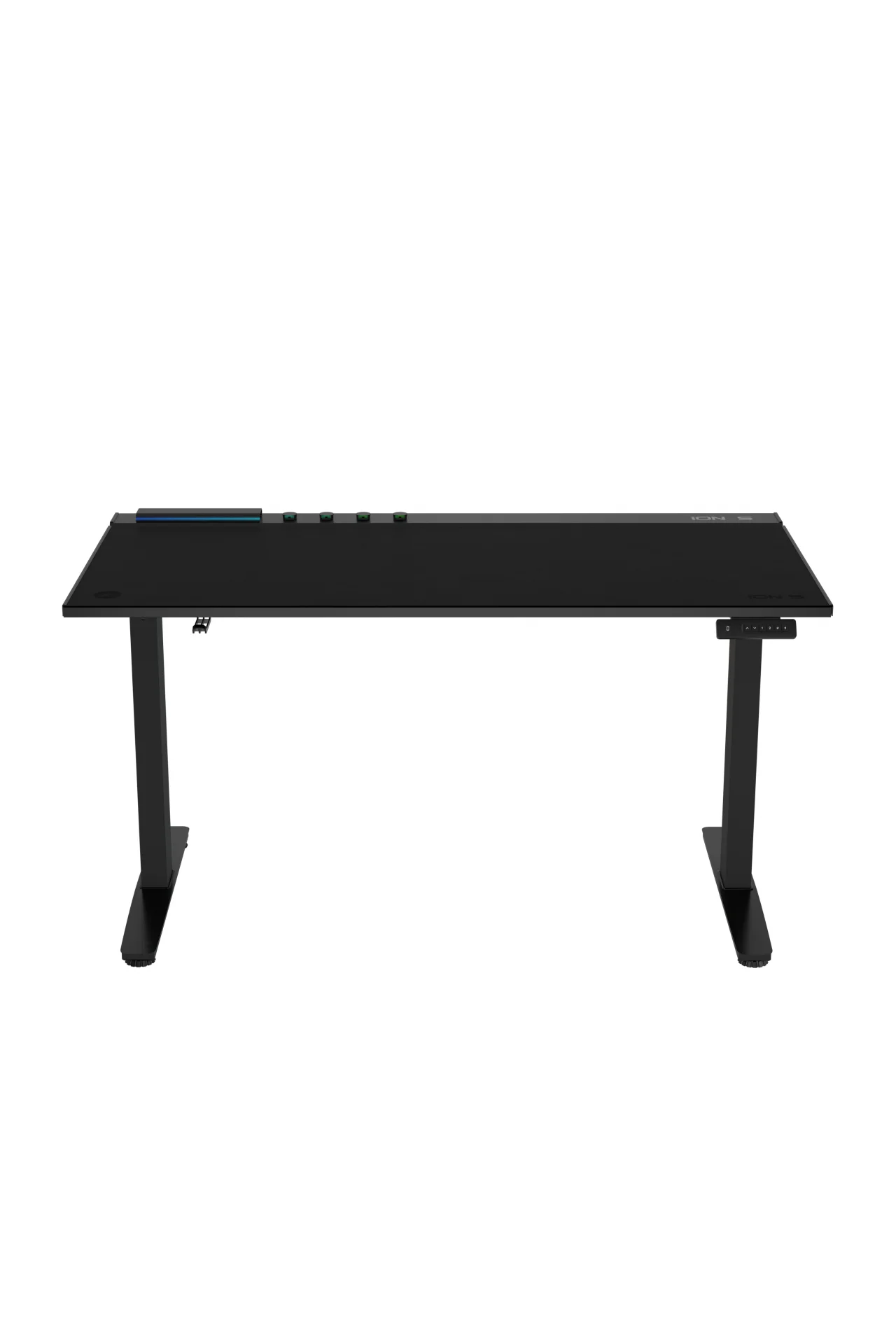 ION S Çift Motorlu Yükseklik Ayarlı RGB 140x70 Siyah Renk Çalışma ve Oyuncu Masası