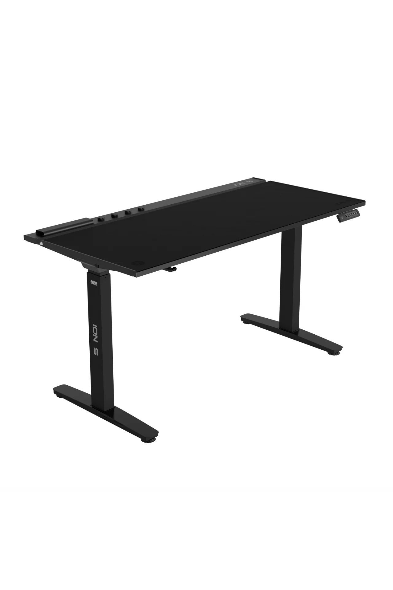 ION S Çift Motorlu Yükseklik Ayarlı RGB 140x70 Siyah Renk Çalışma ve Oyuncu Masası