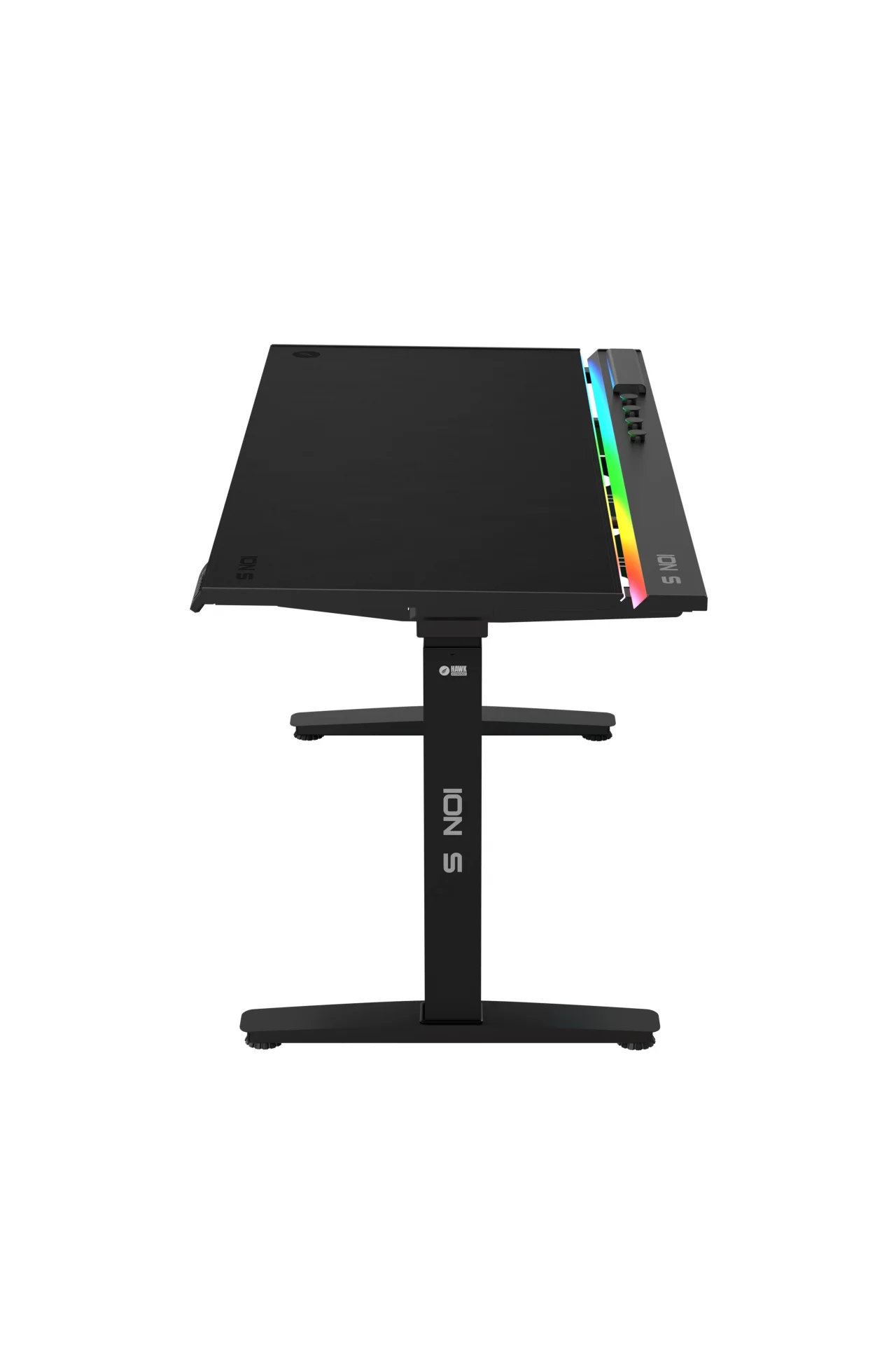 ION S Çift Motorlu Yükseklik Ayarlı RGB 140x70 Siyah Renk Çalışma ve Oyuncu Masası