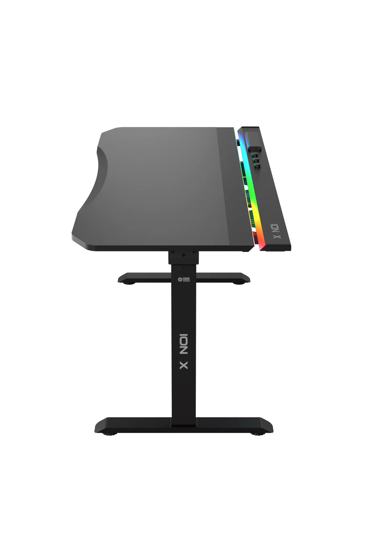 ION X Çift Motorlu Yükseklik Ayarlı RGB 160x80 Siyah Renk Çalışma ve Oyuncu Masası