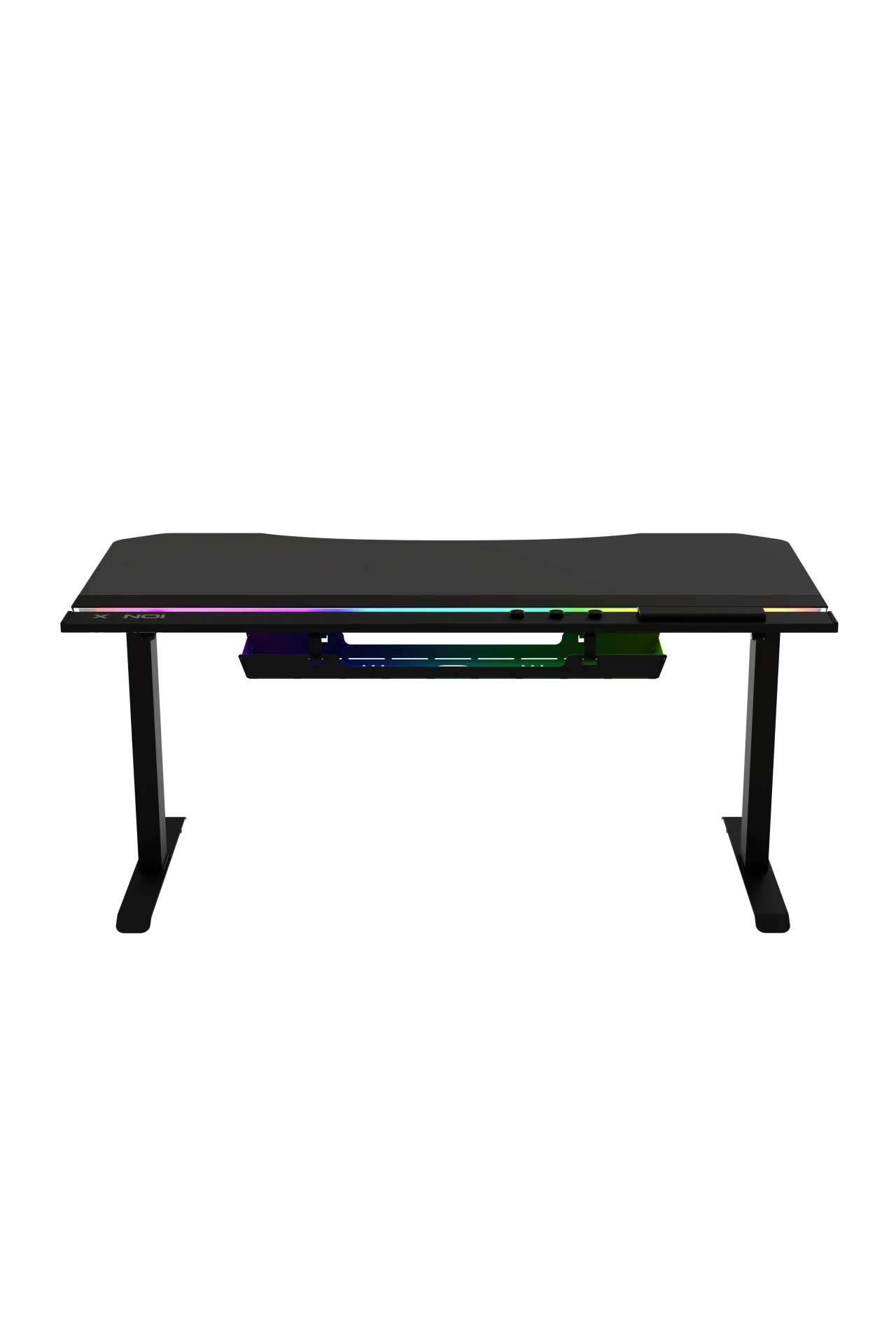 ION X Çift Motorlu Yükseklik Ayarlı RGB 160x80 Siyah Renk Çalışma ve Oyuncu Masası