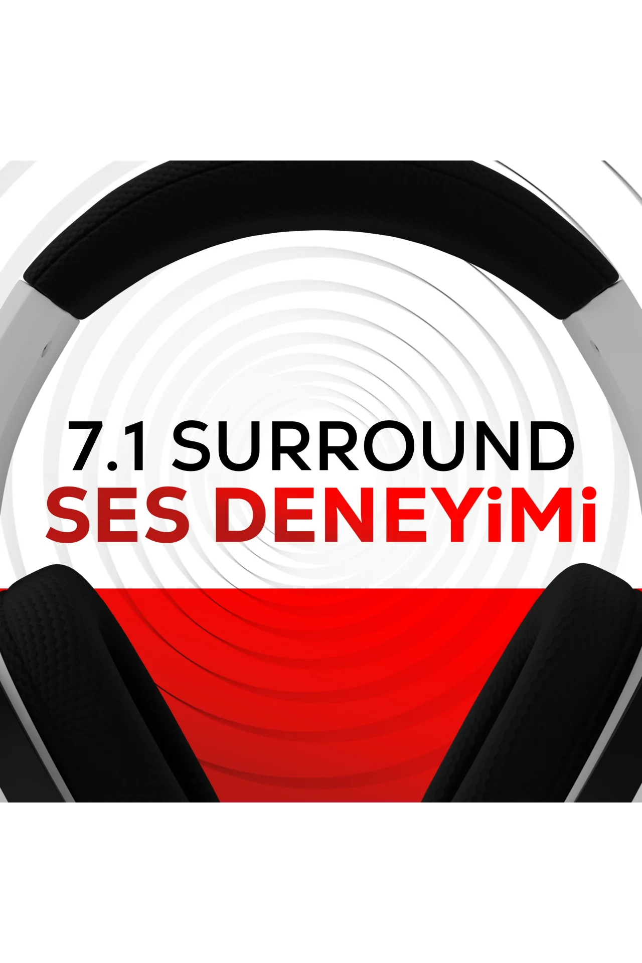 HS420 7.1 Surround Tri-Mode Kablosuz/Bluetooth Beyaz Oyuncu Kulaklığı