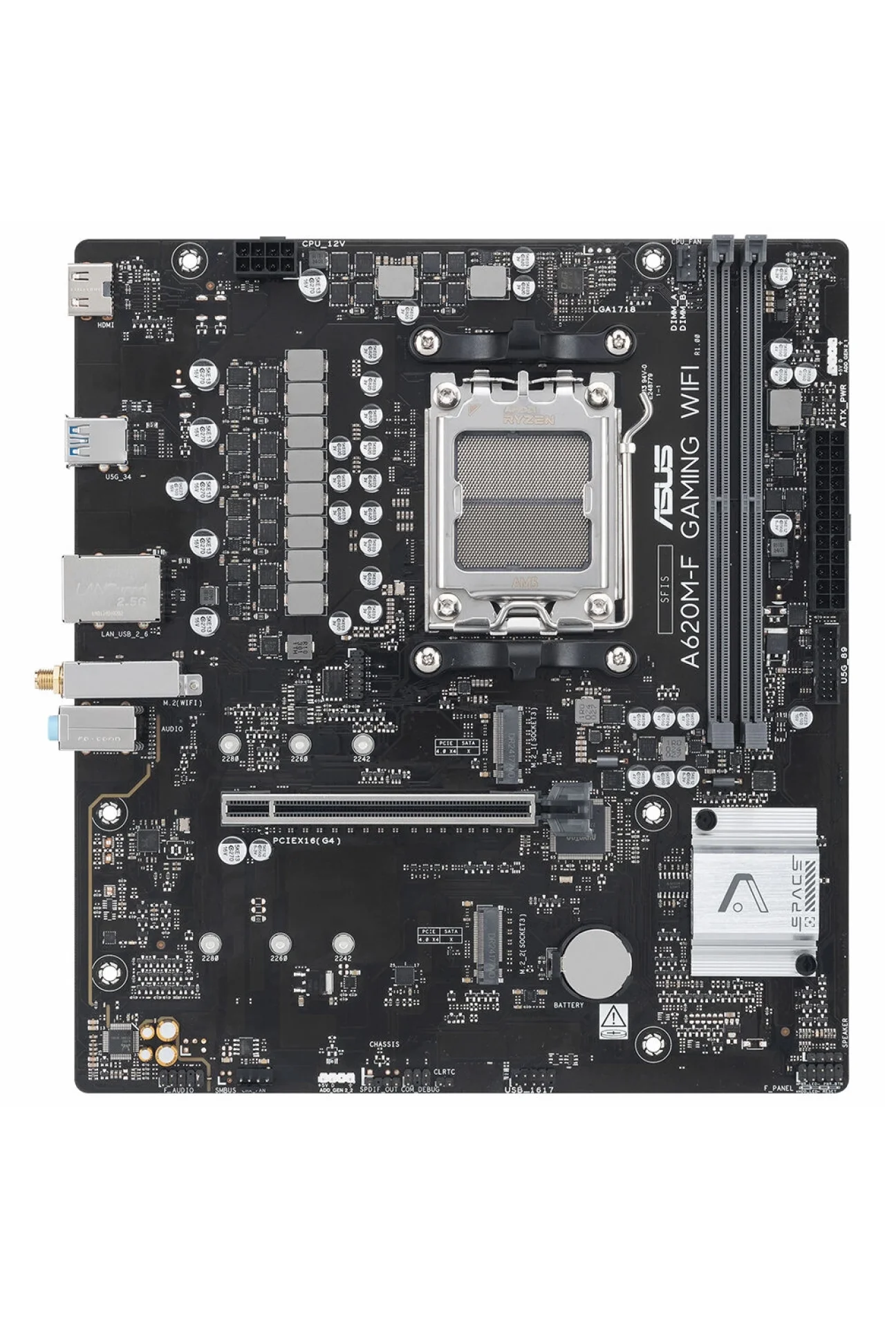 Asus A620M-F Gaming WIFI 8000MHz (OC) DDR5 Soket AM5 M.2 HDMI mATX Anakart