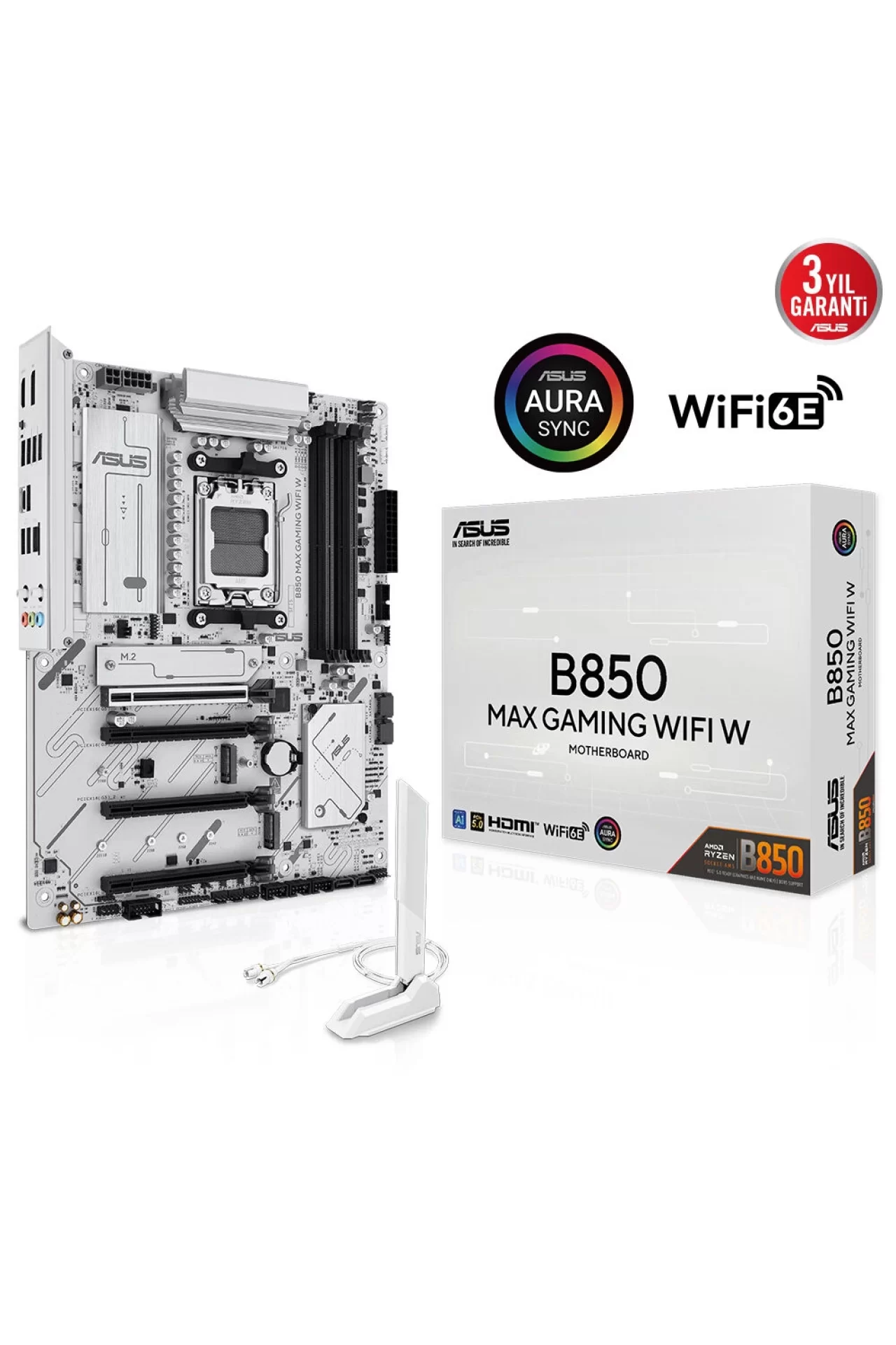 Asus B850 MAX Gaming WIFI W ATX Anakart