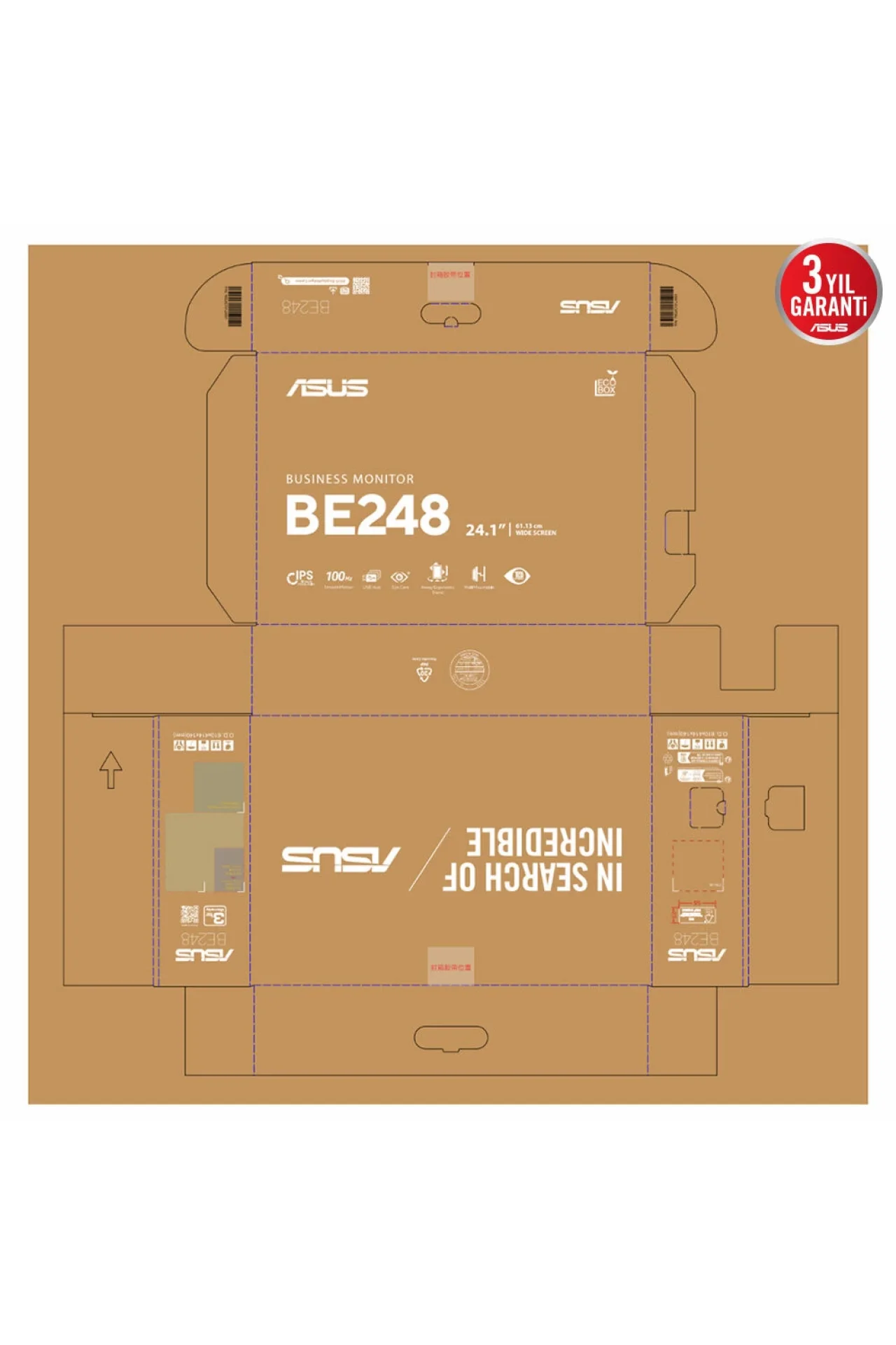 Asus BE248QF 24.1 inç 100Hz 5ms WUXGA Monitör