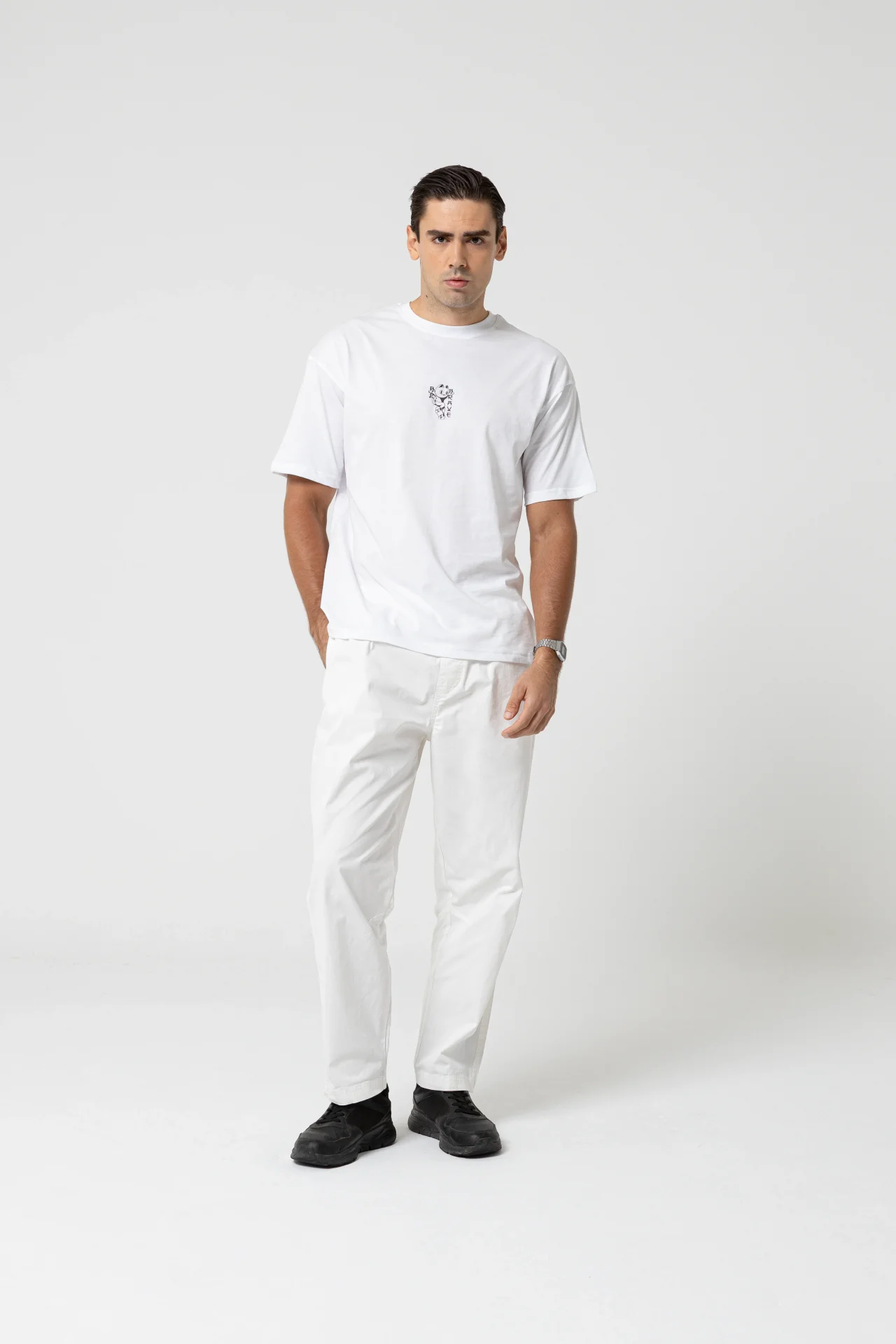 Brave Oversize Beyaz T-Shirt