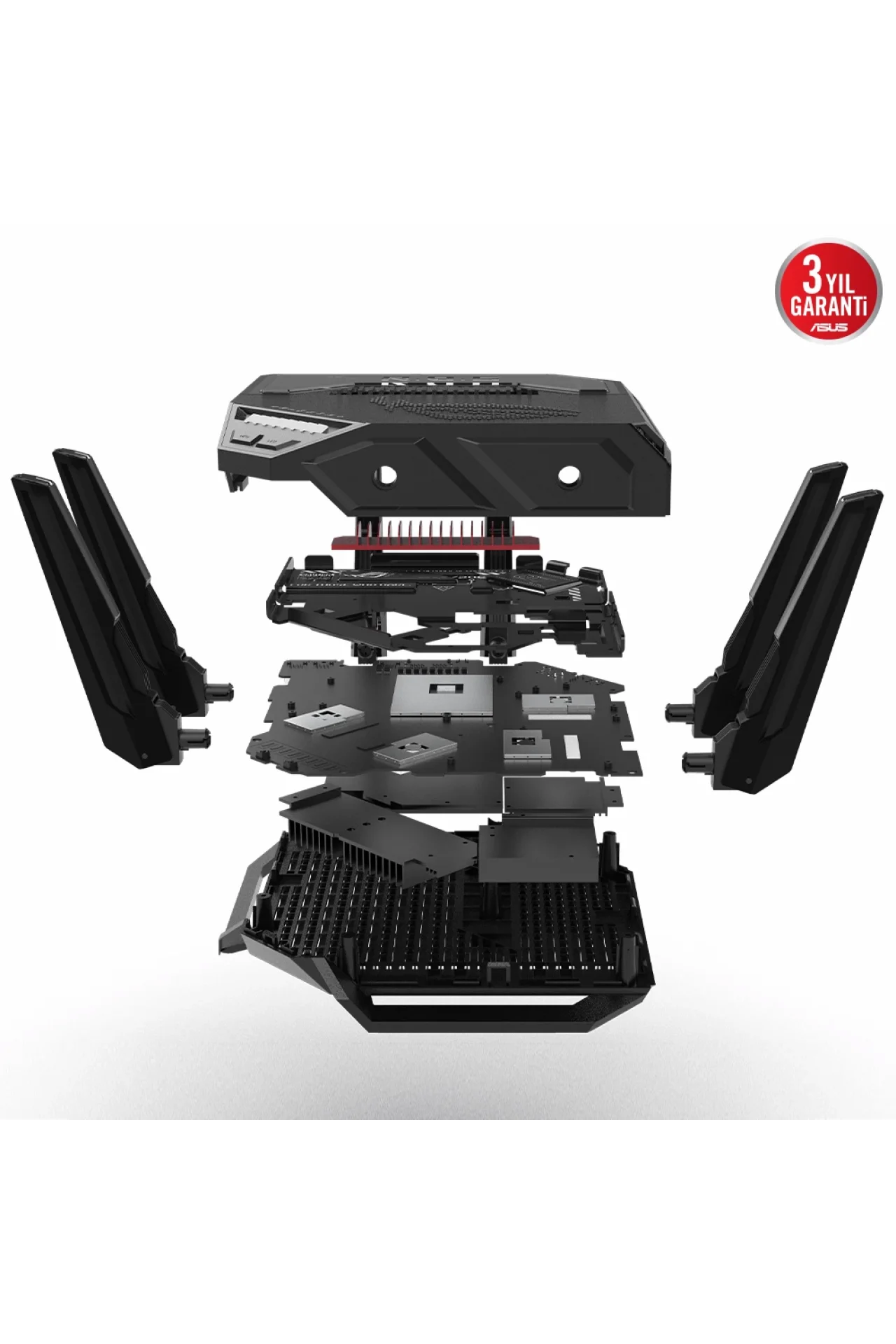 Asus ROG Rapture GT-BE98 Dört Bantlı WiFi 7 (802.11be) Gaming Router