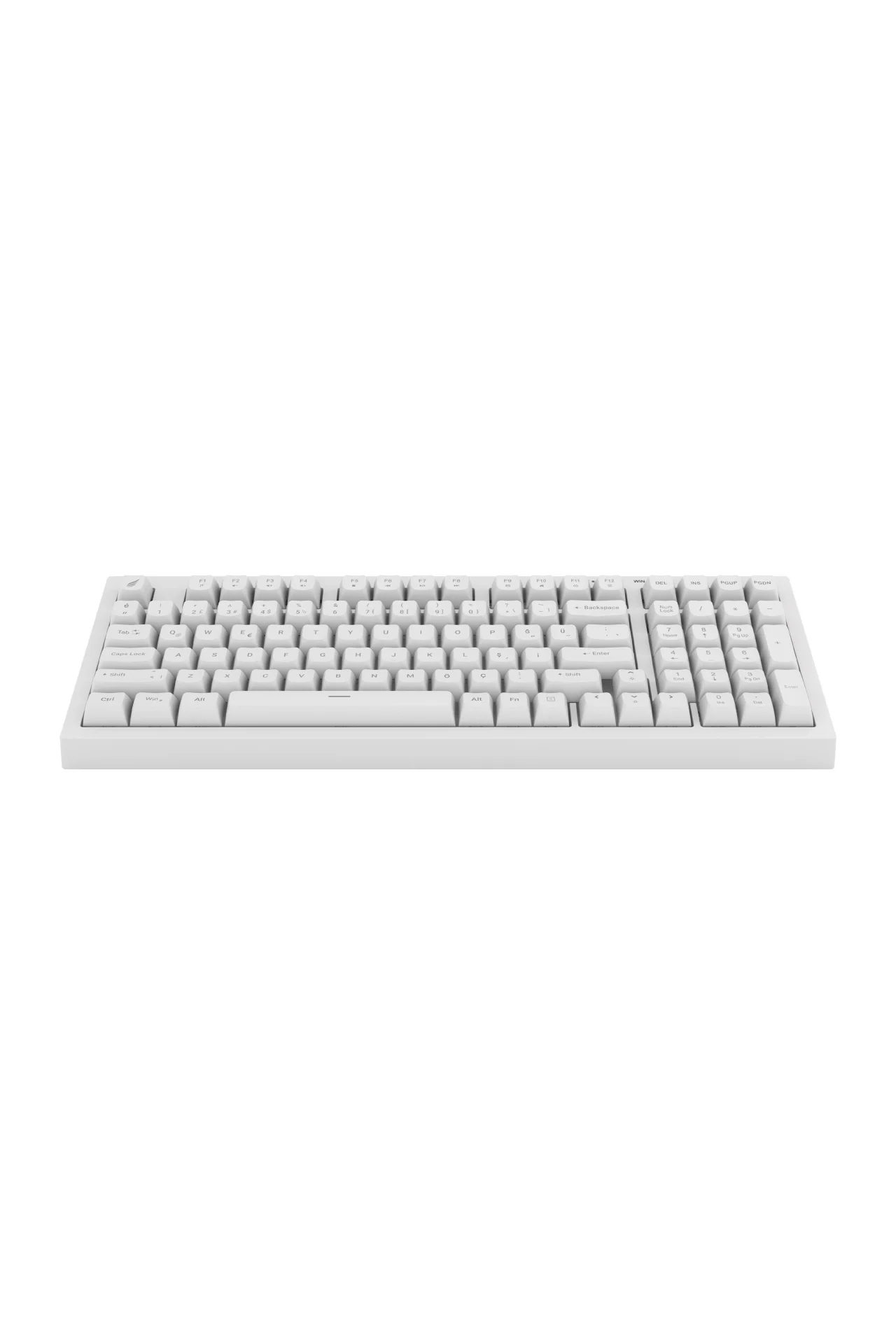HK210 Membrane Rainbow Type C Kablolu Beyaz Full Türkçe Gaming Oyuncu Klavye