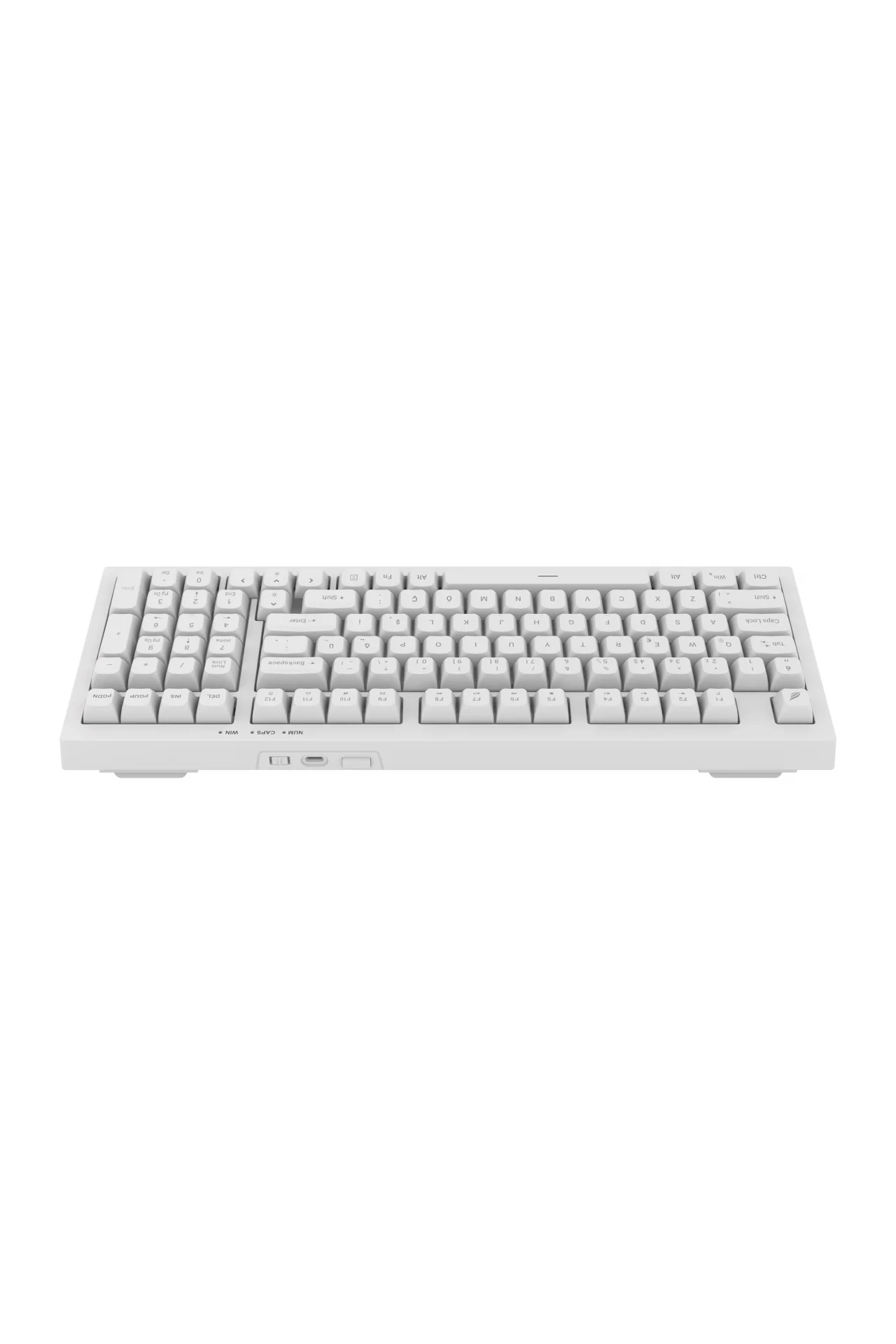 HK210 Membrane Rainbow Type C Kablolu Beyaz Full Türkçe Gaming Oyuncu Klavye