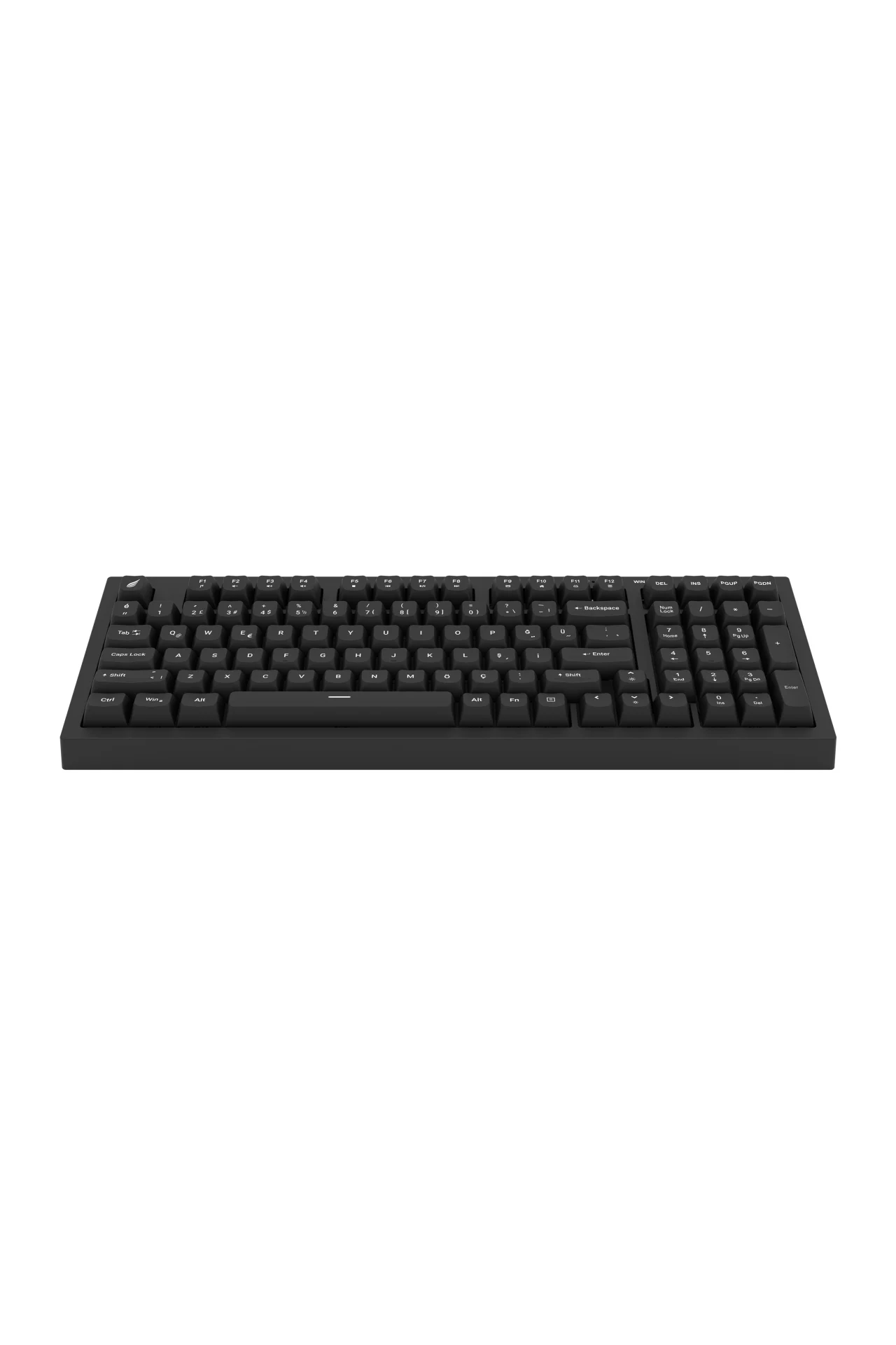 HK210 Membrane Rainbow Type C Kablolu Siyah Full Türkçe Gaming Oyuncu Klavye