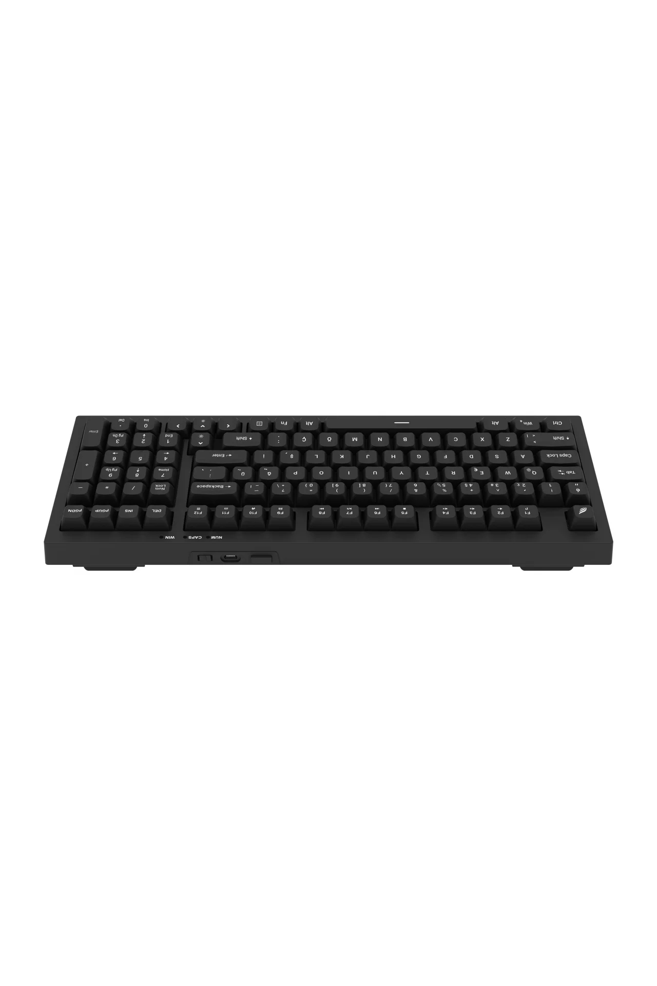 HK210 Membrane Rainbow Type C Kablolu Siyah Full Türkçe Gaming Oyuncu Klavye