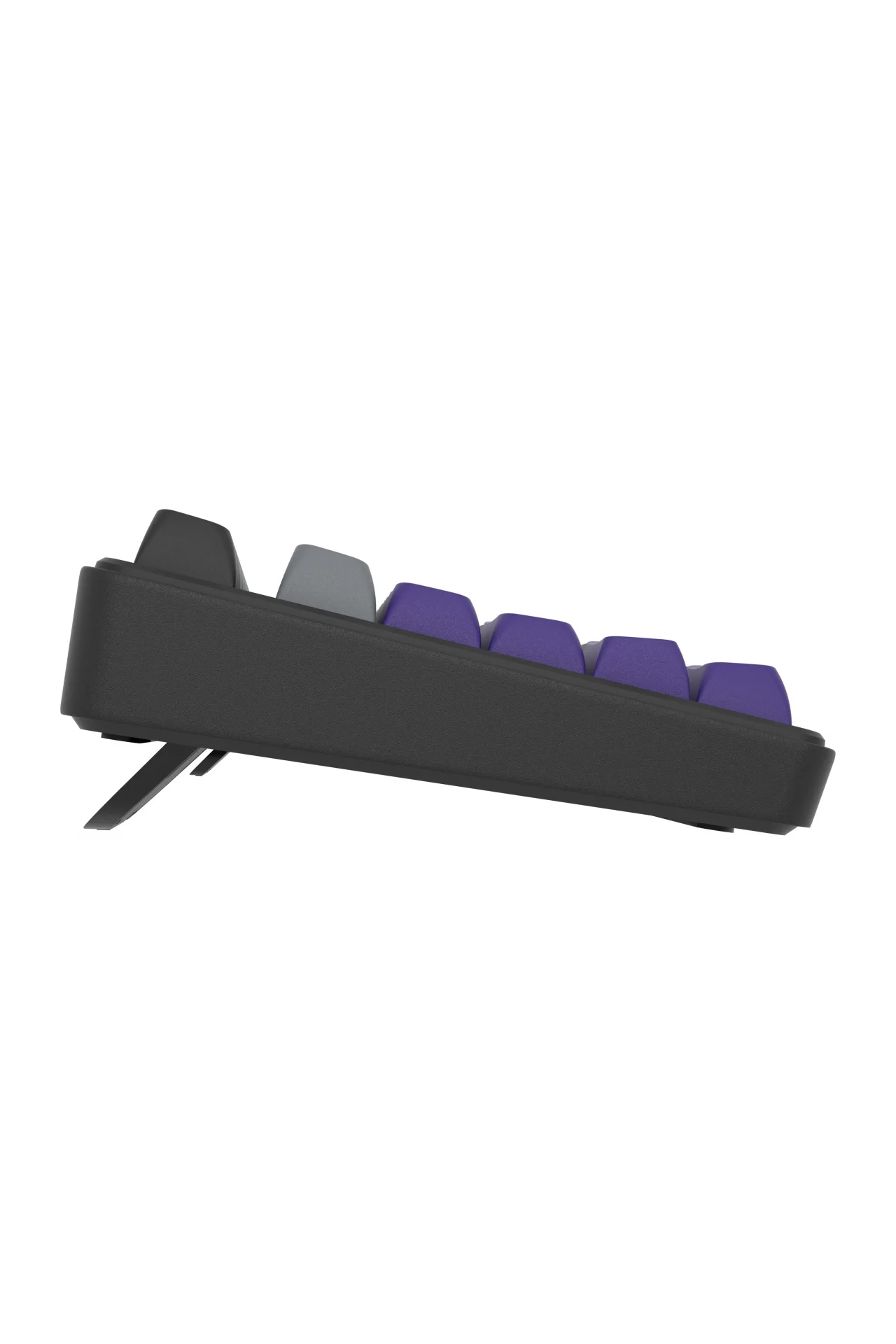HK258 Membrane LCD RGB Kablosuz/Bluetooth Gri Mor Full Türkçe Gaming Oyuncu Klavye