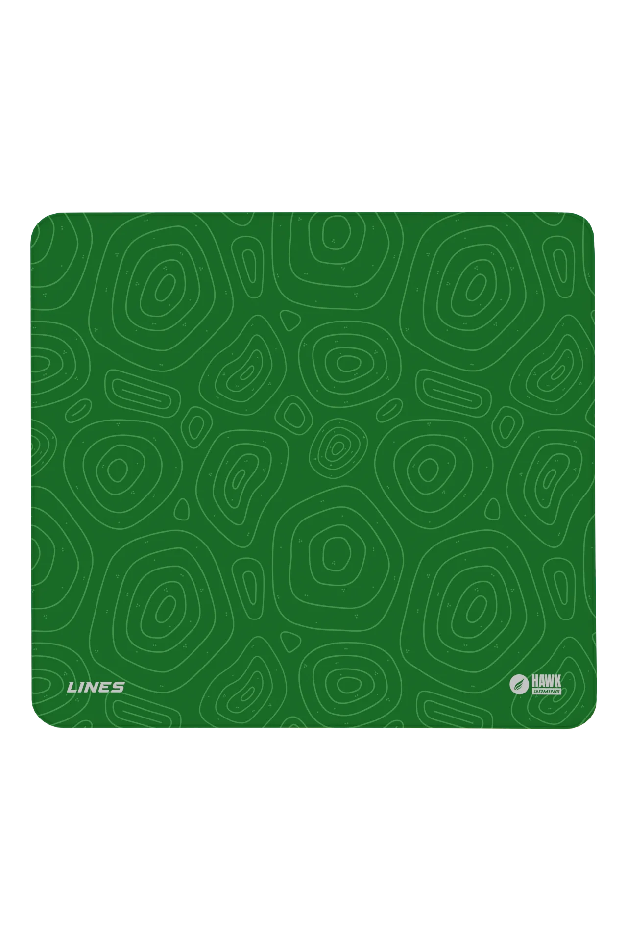 Hawk Green Lines 45x40 2mm Mouse Pad
