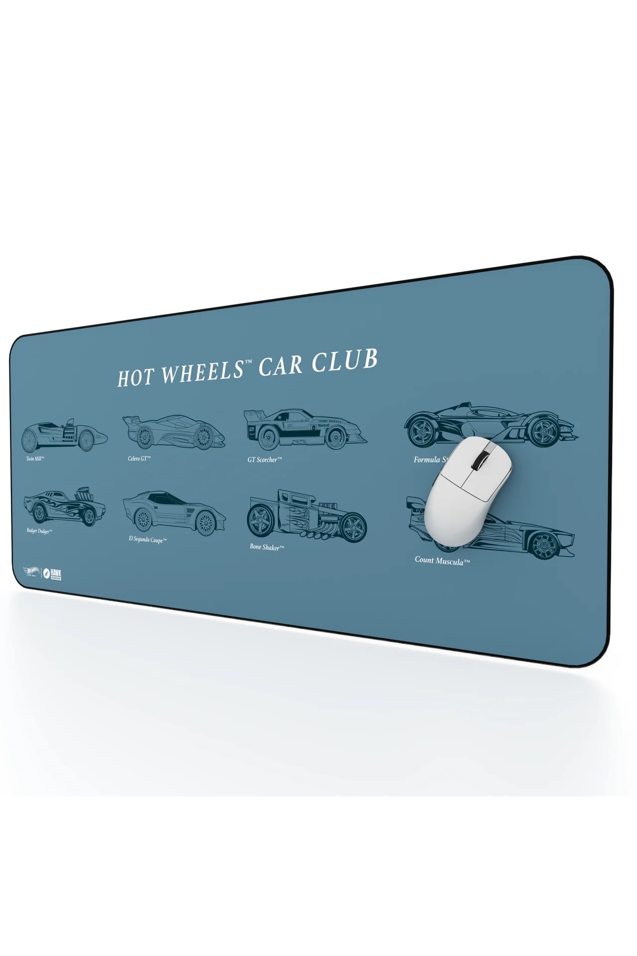 Hawk Hot Wheels Car Club 90x40 Mouse Pad