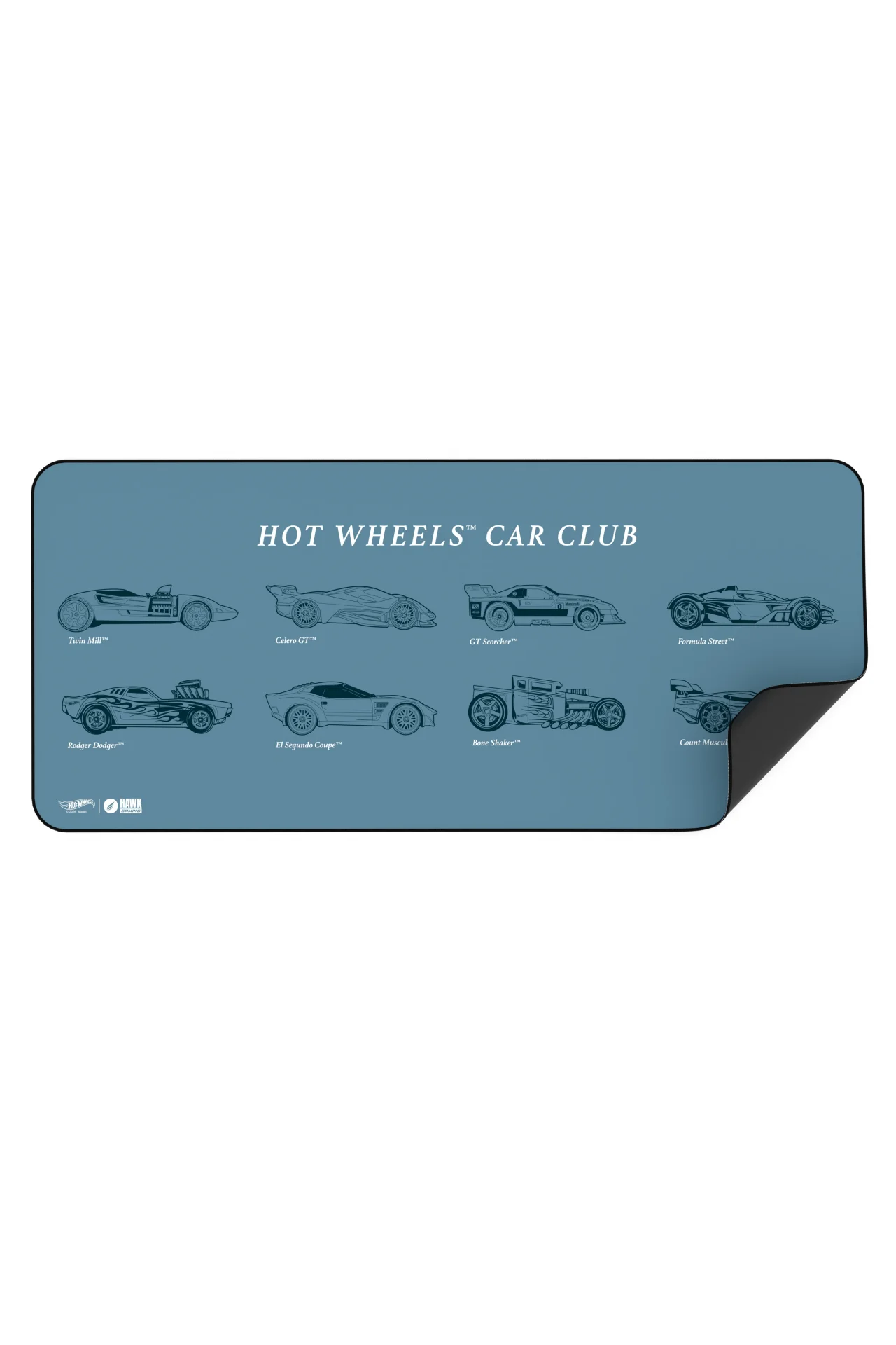 Hawk Hot Wheels Car Club 90x40 Mouse Pad