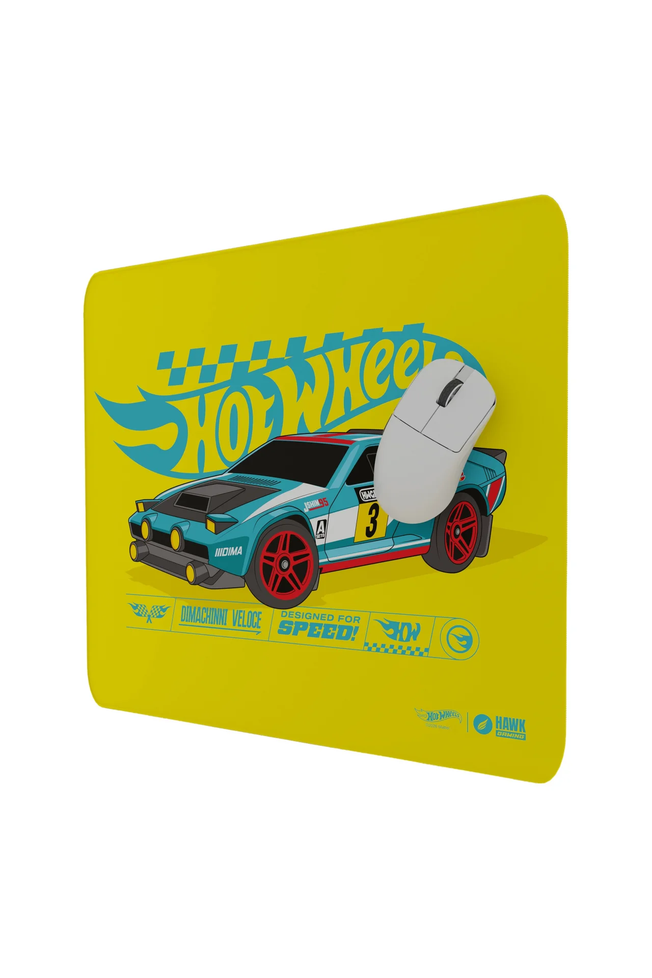 Hawk Hot Wheels Dimachinni Veloce 45x40 2mm Mouse Pad