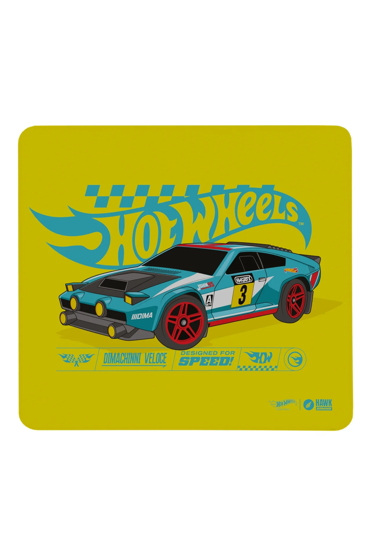 Hawk Hot Wheels Dimachinni Veloce 45x40 2mm Mouse Pad
