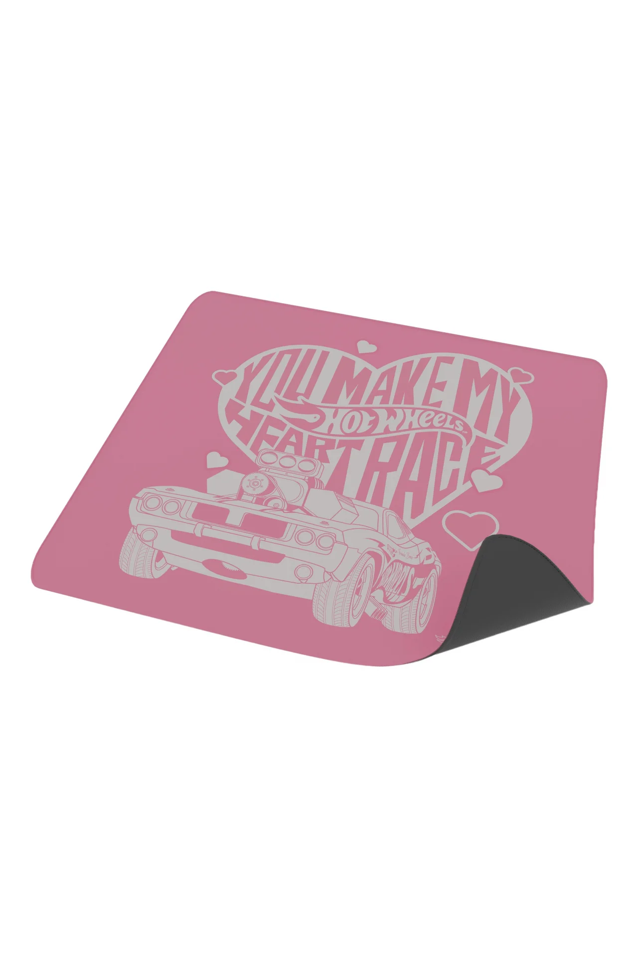 Hawk Hot Wheels Heart Race 45x40 2mm Mouse Pad