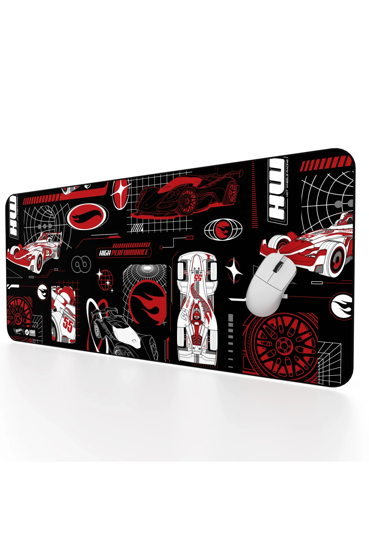 Hawk Hot Wheels High Performance 90x40 Mouse Pad
