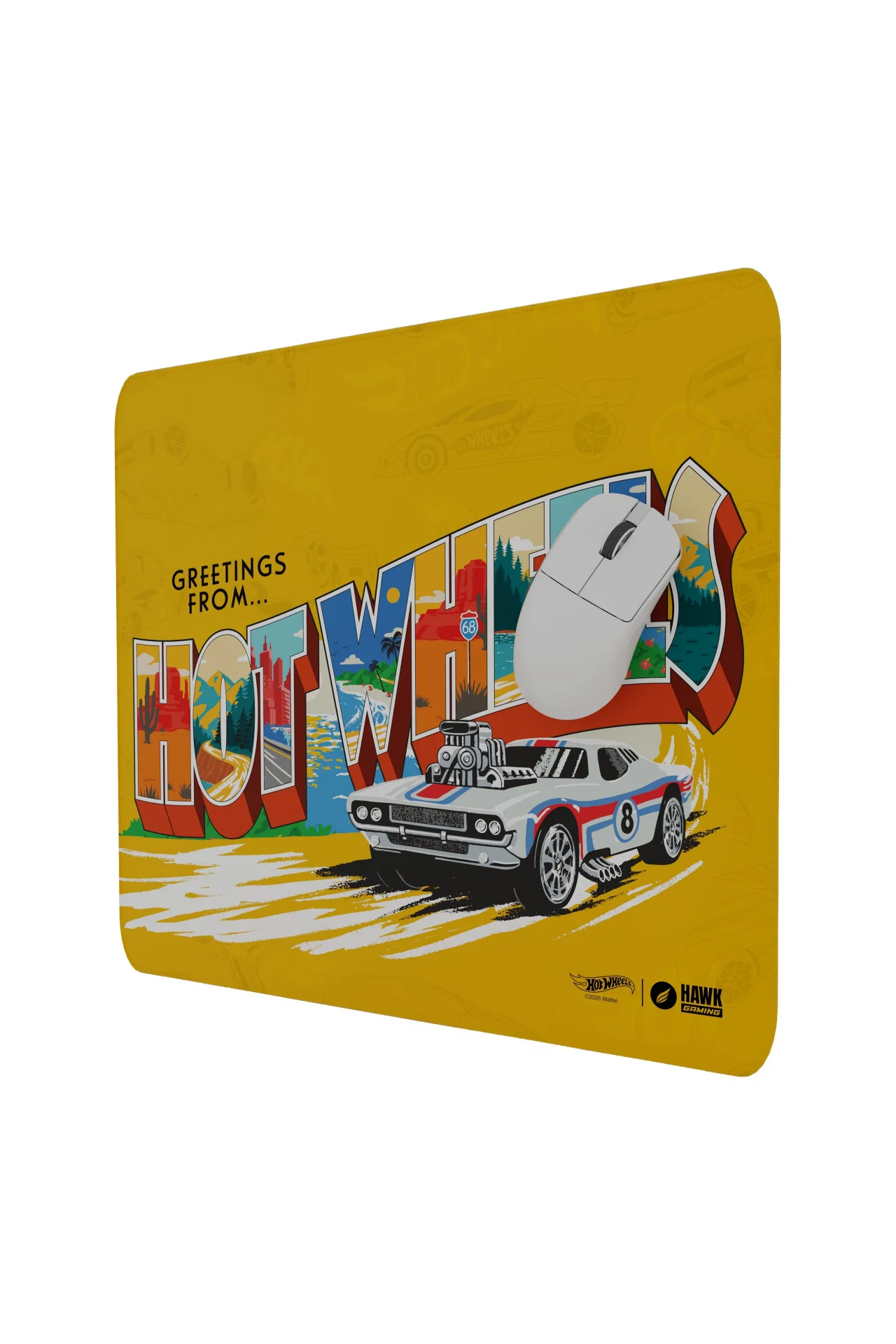 Hawk Hot Wheels Retro 45x40 2mm Mouse Pad