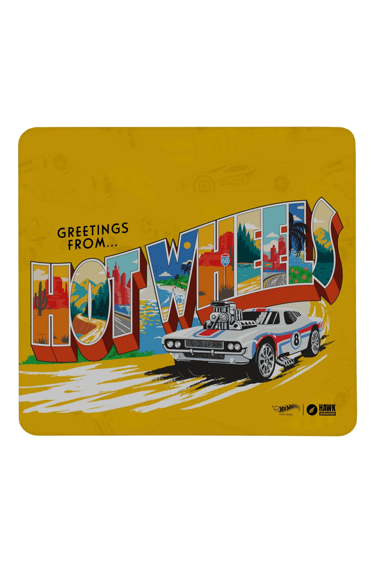 Hawk Hot Wheels Retro 45x40 2mm Mouse Pad