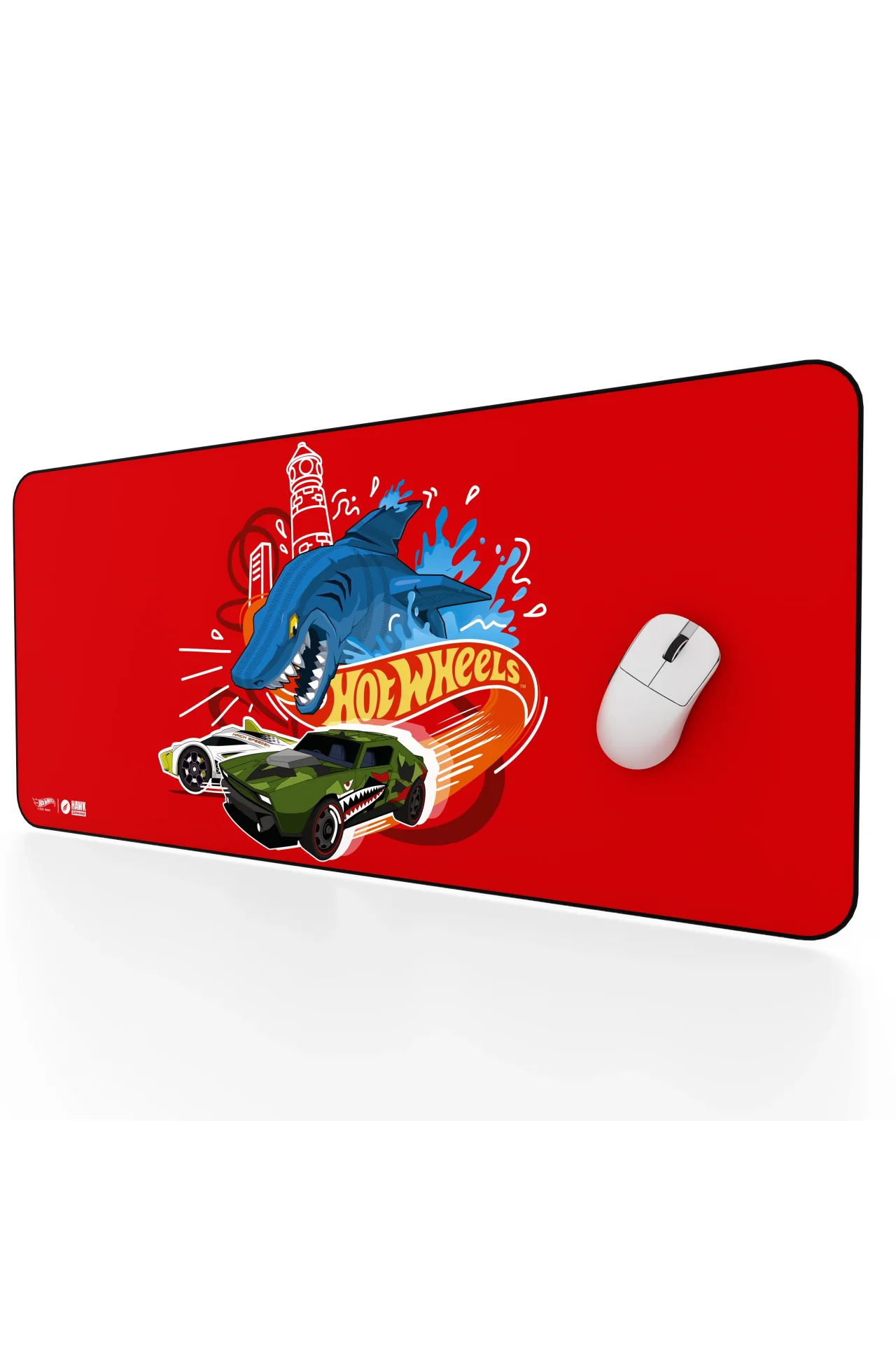 Hawk Hot Wheels Shark Attack 90x40 Mouse Pad