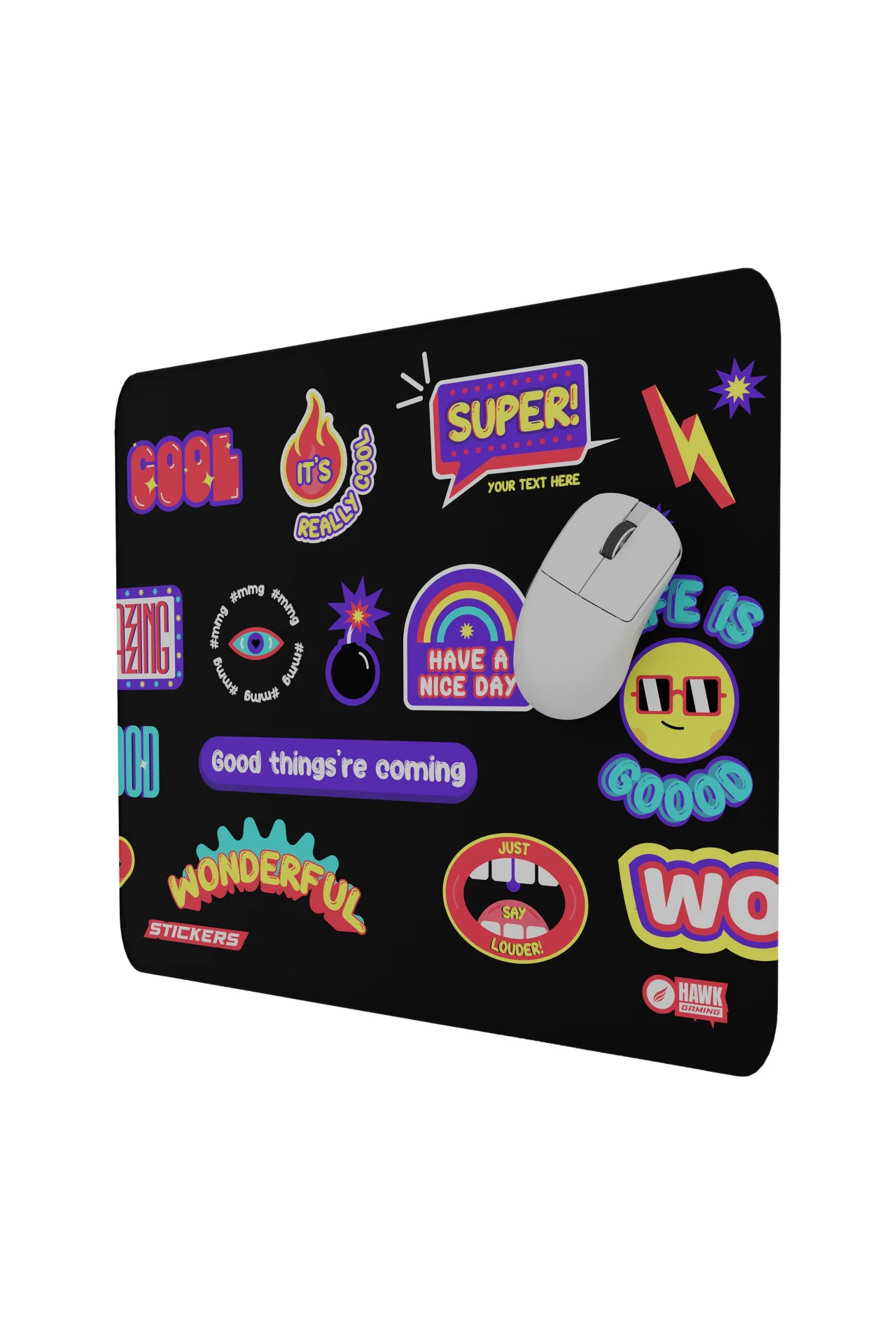 Hawk Stickers 45x40 2mm Mouse Pad