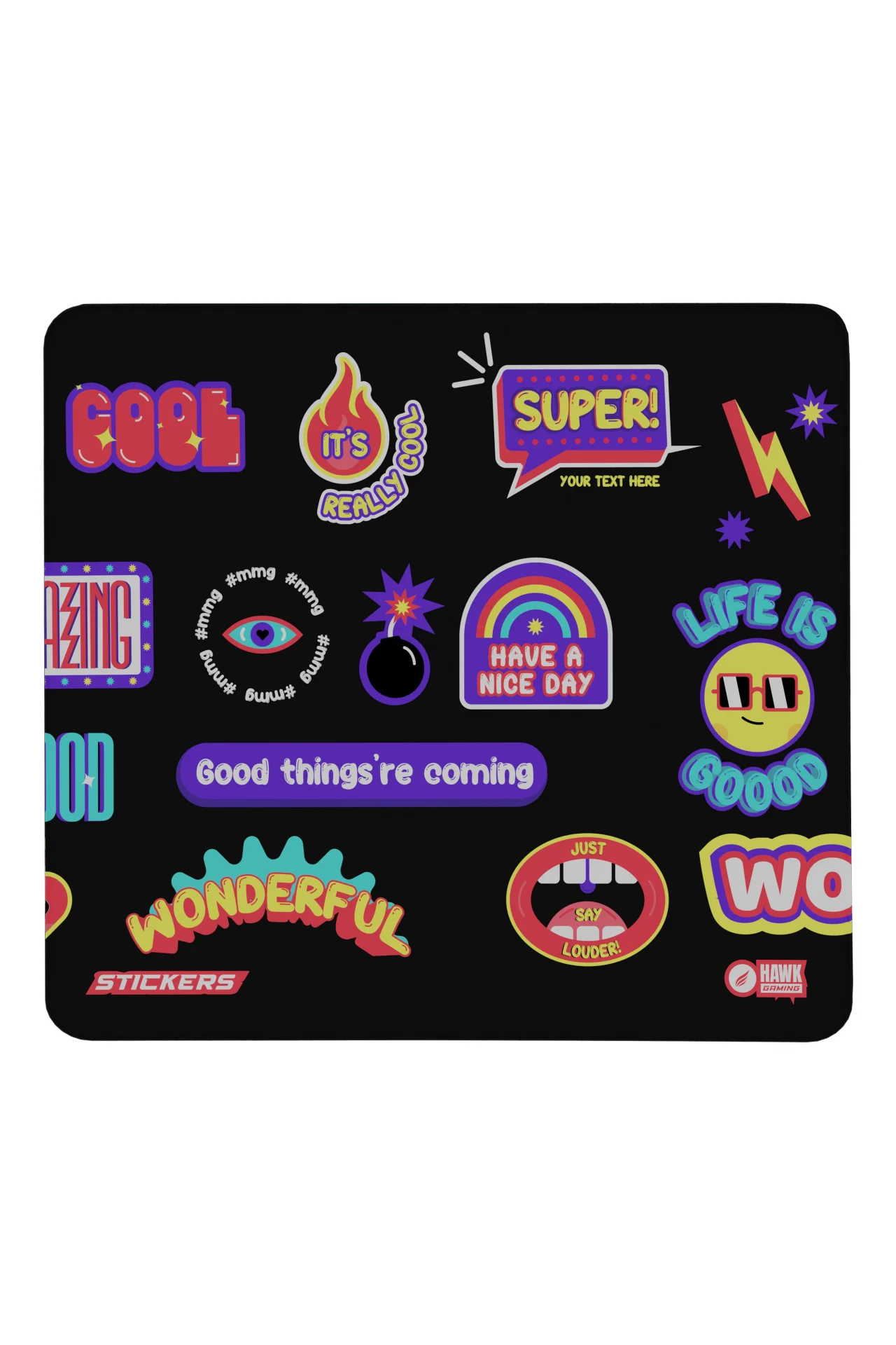 Hawk Stickers 45x40 2mm Mouse Pad