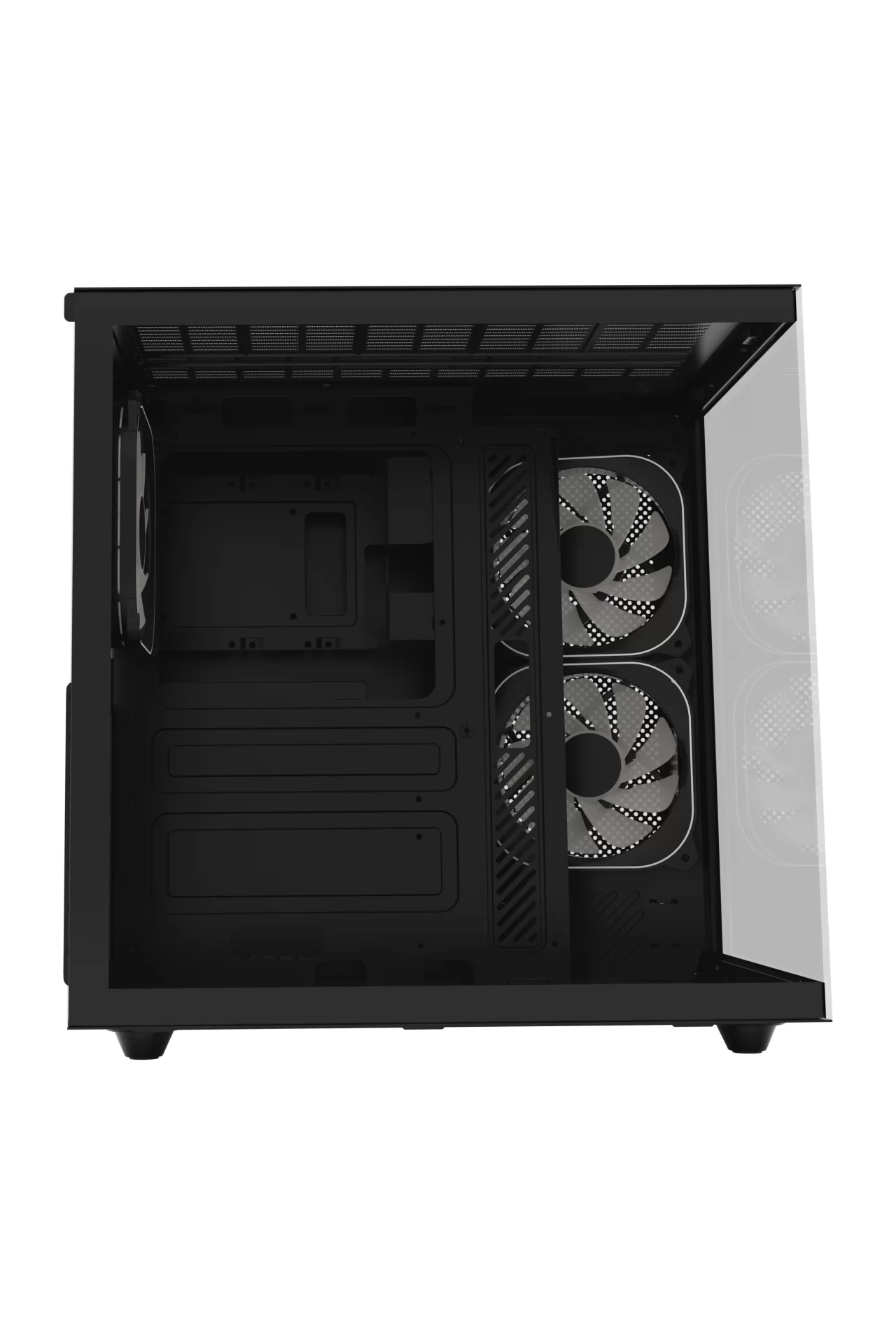 HC510 650W 80+ Bronze ARGB Akvaryum ATX Mid Tower Siyah Gaming Kasa