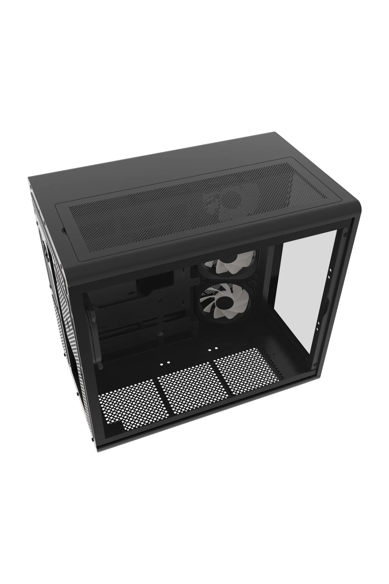HC710 850W 80+ Bronze ARGB Akvaryum ATX Mid Tower Siyah Gaming Kasa