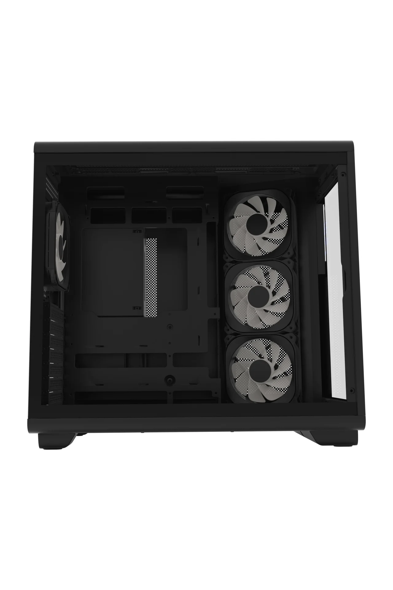 HC710 850W 80+ Bronze ARGB Akvaryum ATX Mid Tower Siyah Gaming Kasa