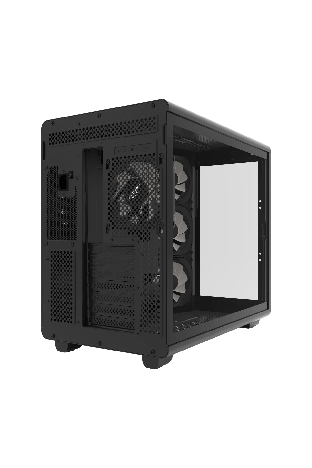 HC710 850W 80+ Bronze ARGB Akvaryum ATX Mid Tower Siyah Gaming Kasa