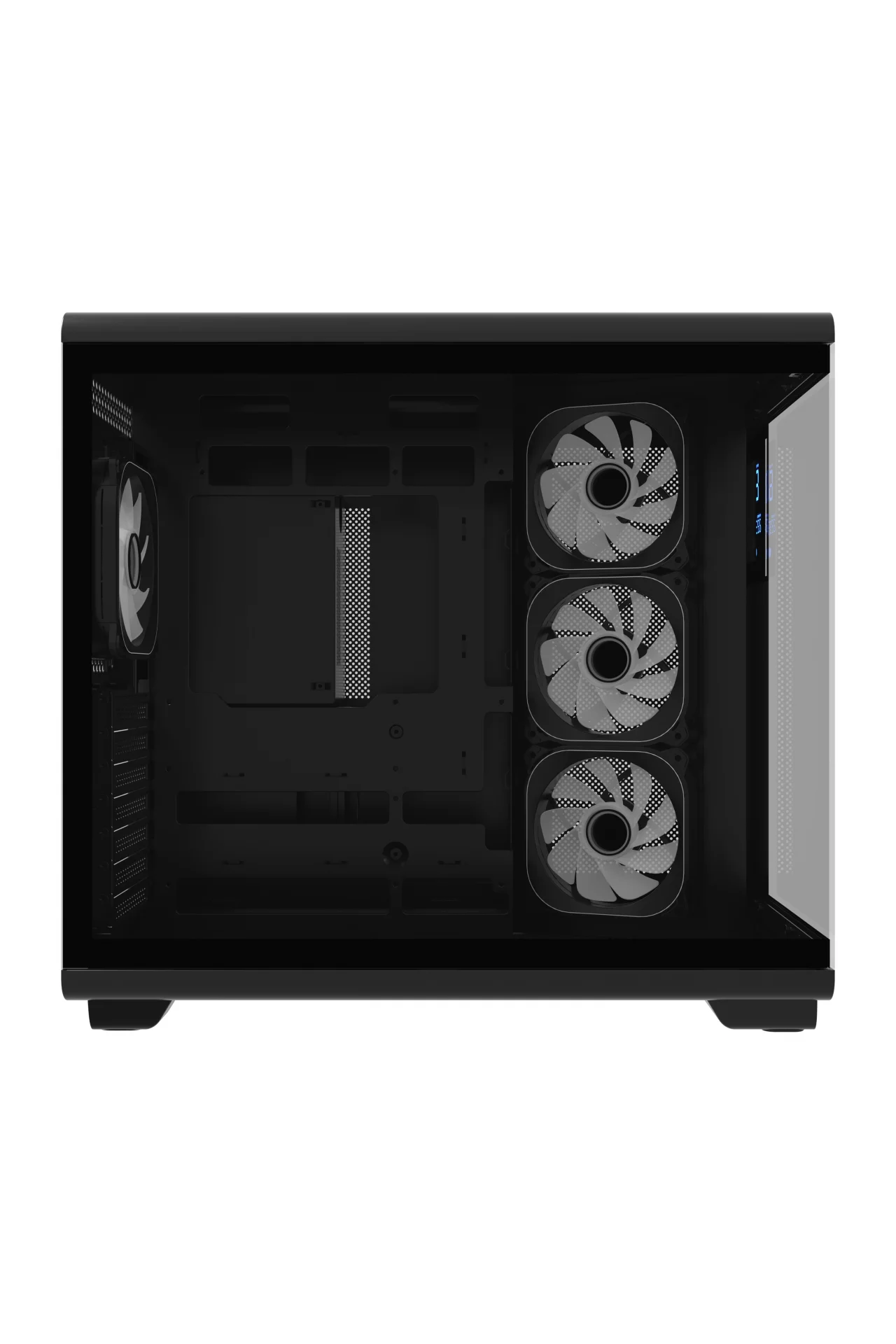 HC710 850W 80+ Bronze ARGB Akvaryum ATX Mid Tower Siyah Gaming Oyuncu Kasa