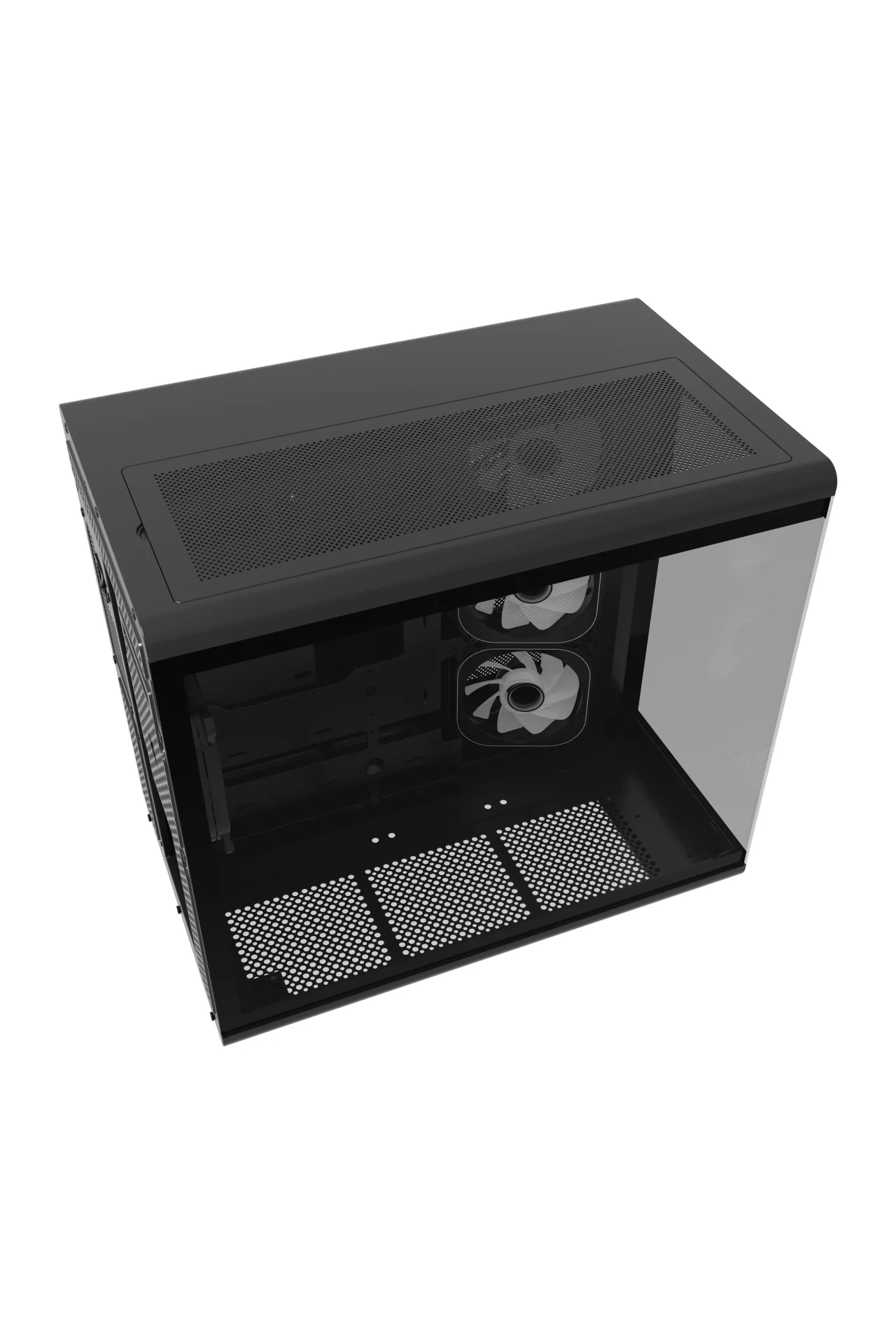 HC710 850W 80+ Bronze ARGB Akvaryum ATX Mid Tower Siyah Gaming Oyuncu Kasa