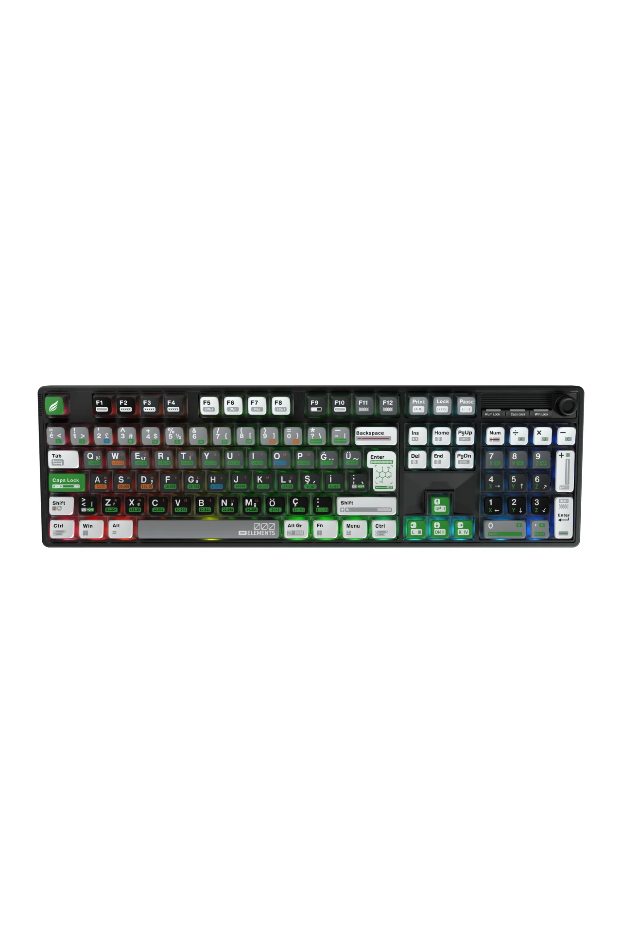 HK510 Mekanik Prelubed Switch RGB Tri-Mode Kablosuz/Bluetooth Full Türkçe Gaming Klavye