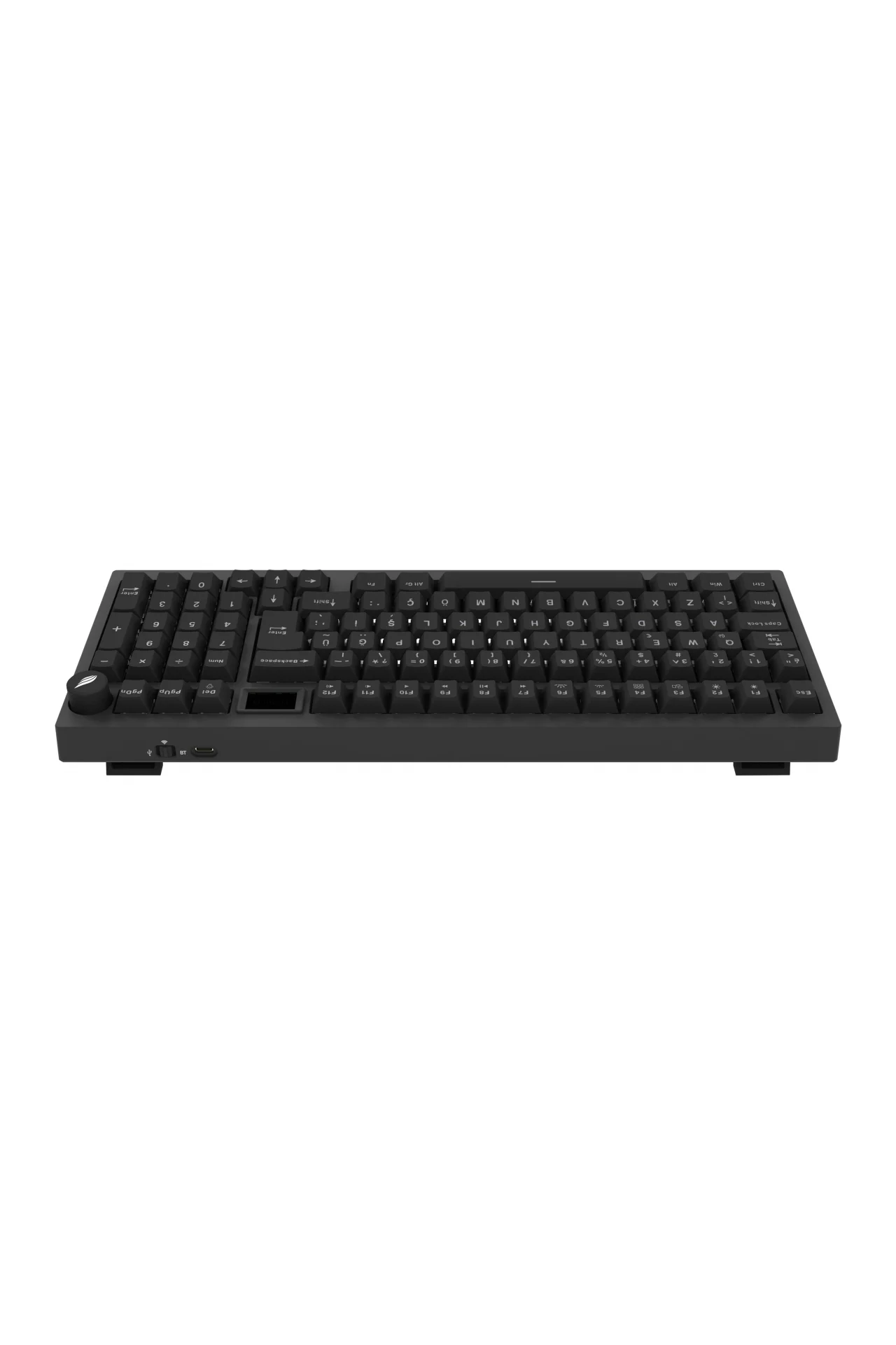 HK530 Mekanik Prelubed Switch RGB Tri-Mode Kablosuz/Bluetooth Full Türkçe Gaming Klavye