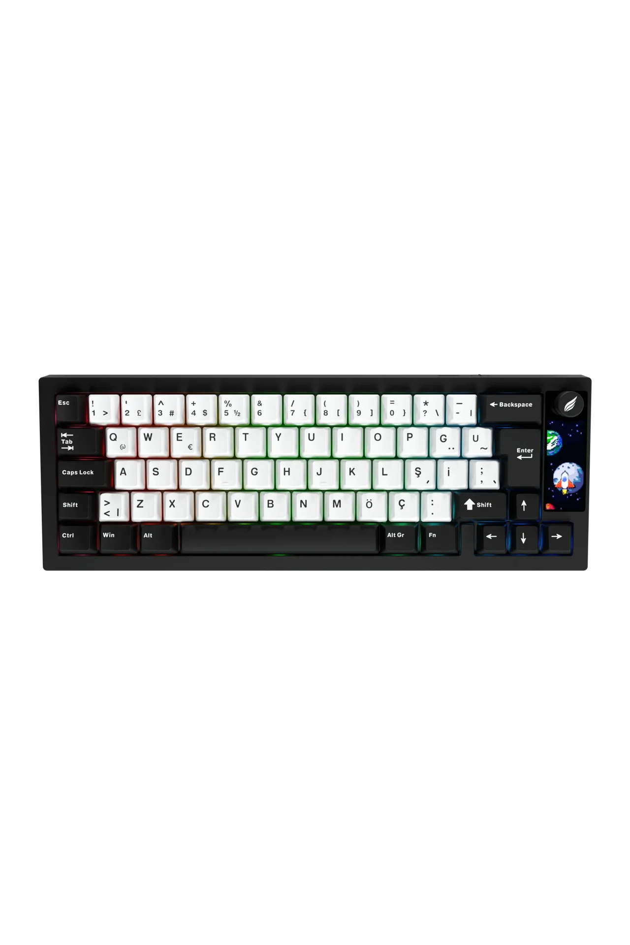 HK540 Mekanik Prelubed Switch RGB Tri-Mode Kablosuz/Bluetooth %65 Full Türkçe Gaming Klavye