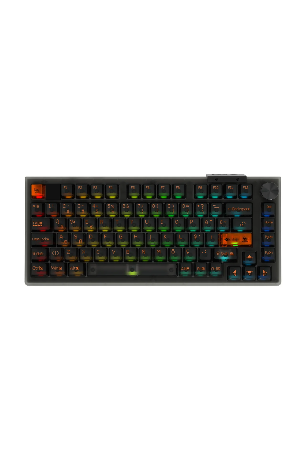 HK610S Manyetik Switch RGB 8K Hz Hot Swap Tri-Mode Kablosuz/Bluetooth %75 Gaming Klavye