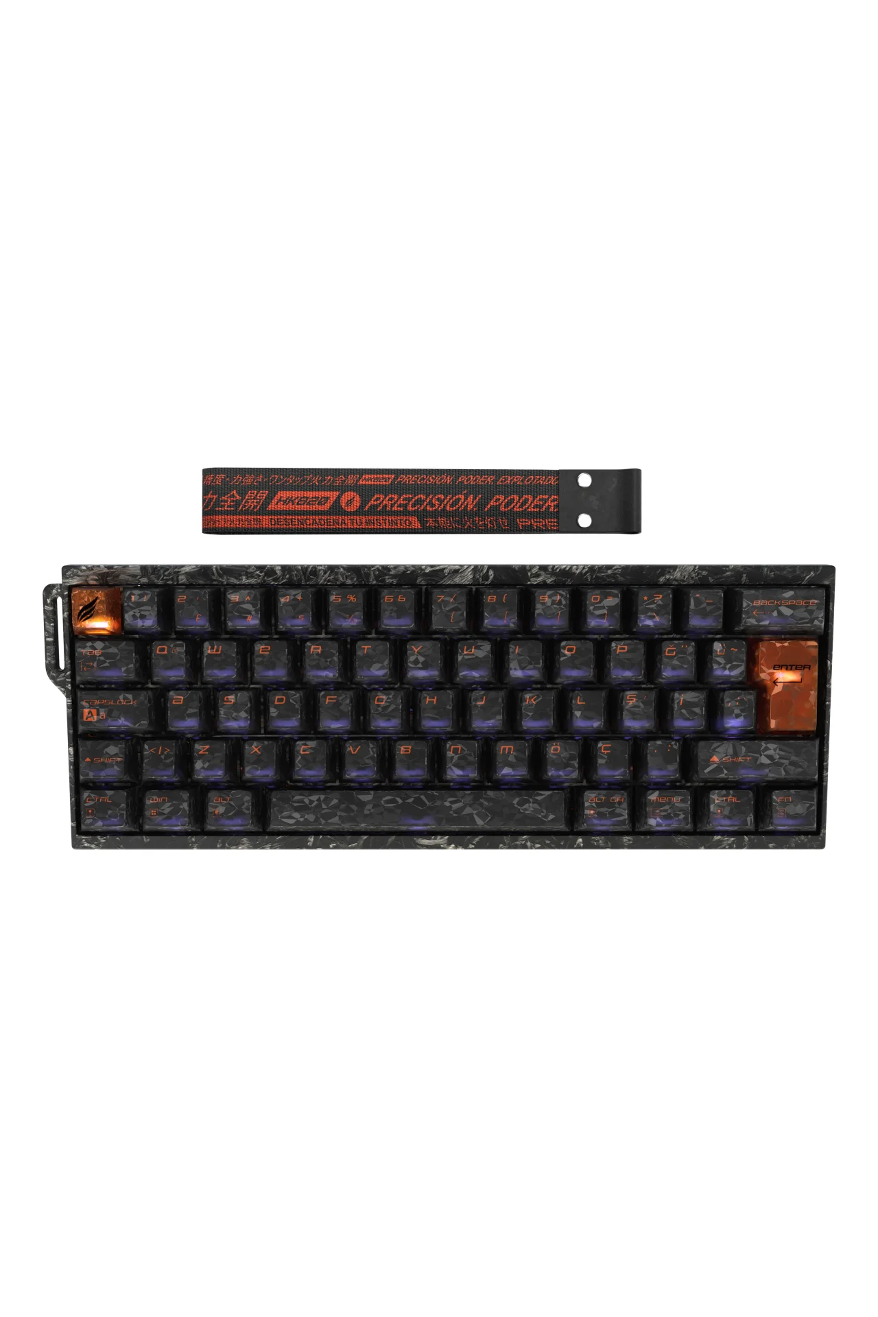 HK820 Hall Effect Manyetik Switch Rapid Trigger RGB 8k Hz 0.1 Ms Kablolu %60 Gaming Klavye