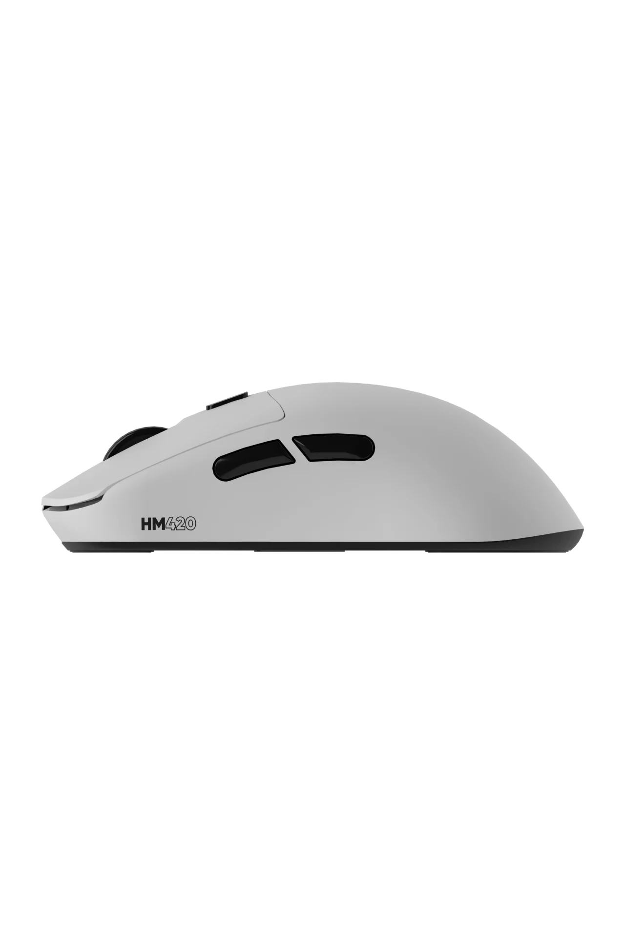 HM420 4K Hz 26000 DPI Tri-Mode Kablosuz/Bluetooth Şarj Standlı Beyaz Gaming Oyuncu Mouse