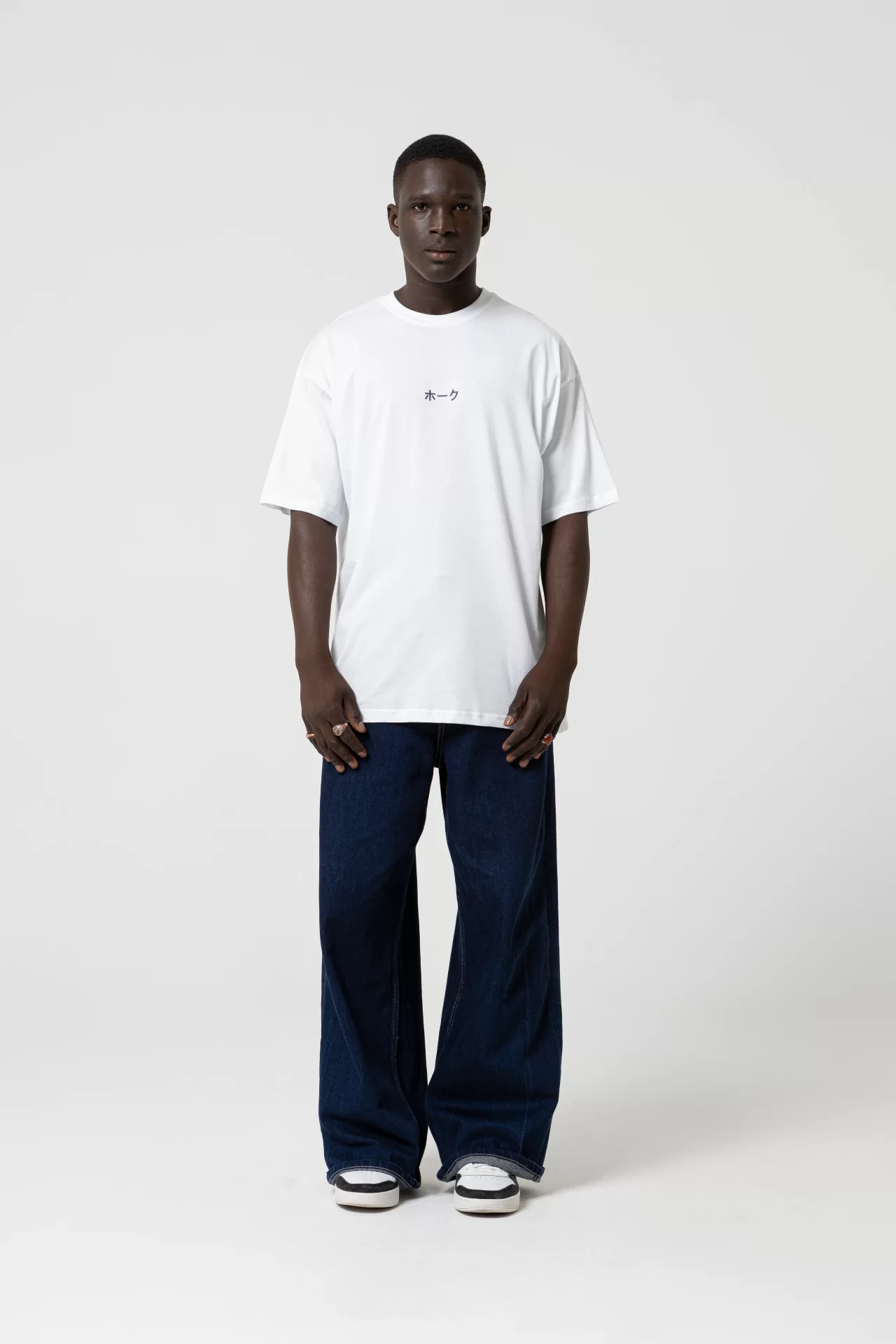 Japan House Oversize Beyaz T-Shirt
